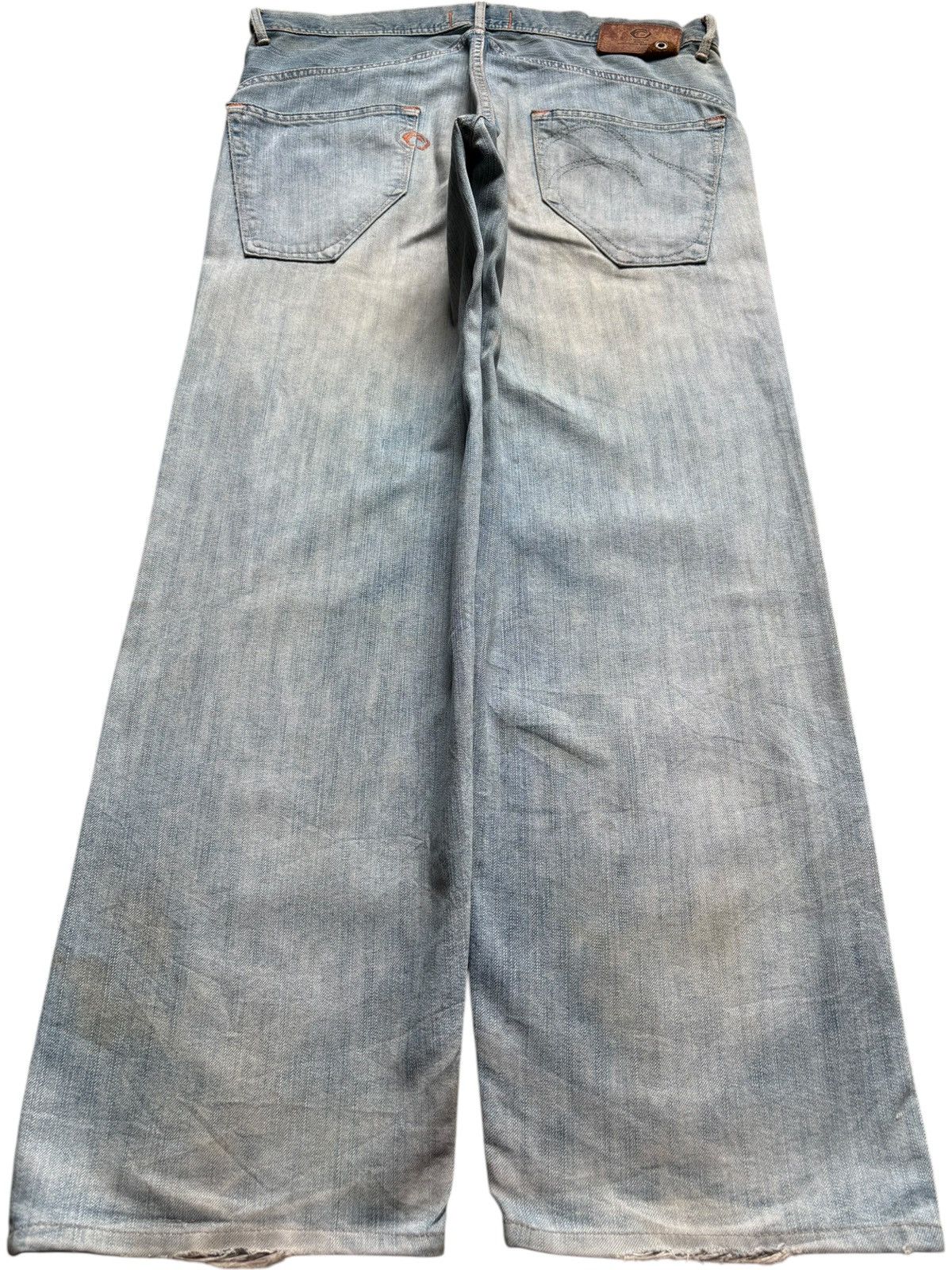 Edwin × Japanese Brand Vintage Edwin E Function Mud Wash Distress Baggy Jeans Size US 36 / EU 52 - 2 Thumbnail