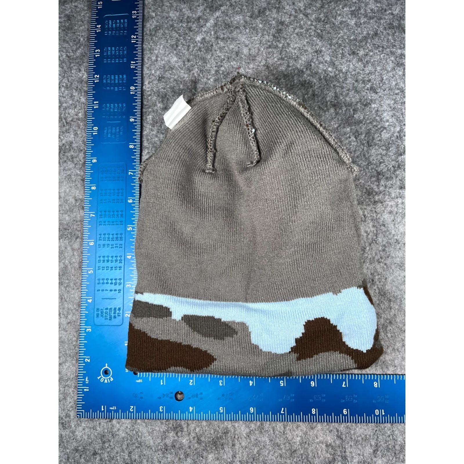 Vintage Capamerica Beanie Cap Adult One Size Blue Gray Camo Knit 100% Acrylic Outdoor Knit Beanie Capamerica Cap Adults One Size Blue Gray Camouflage Outdoor Size ONE SIZE - 5 Thumbnail