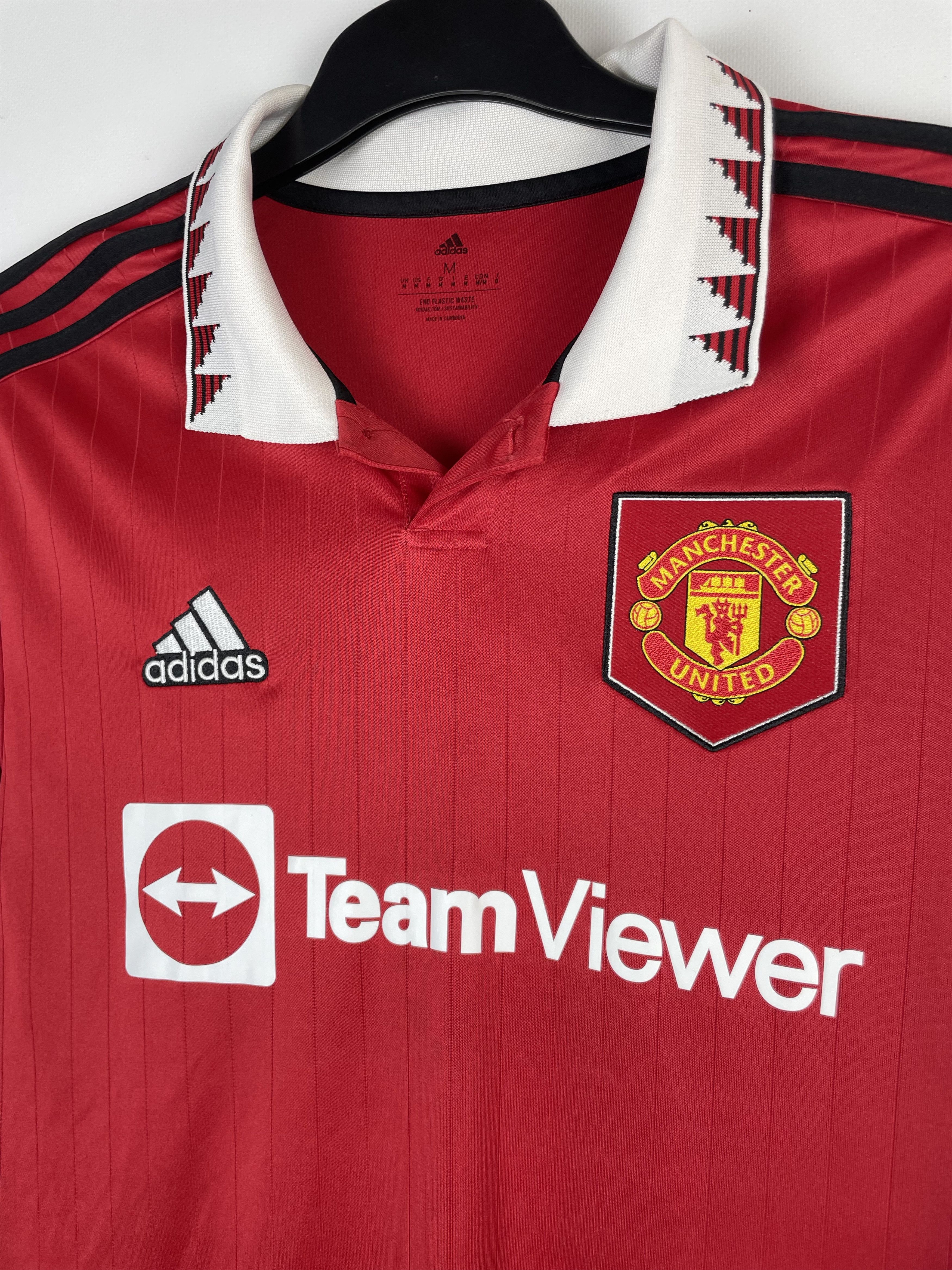 Adidas × Vintage Adidas Manchester United 22/23 Home Jersey Long Sleeve Size US M / EU 48-50 / 2 - 4 Thumbnail