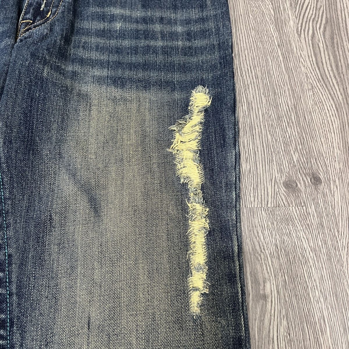 14th Addiction Riot - Thrashed Fading Denim ifsix Lgb Style shibuya tokyo Size US 30 / EU 46 - 10 Thumbnail
