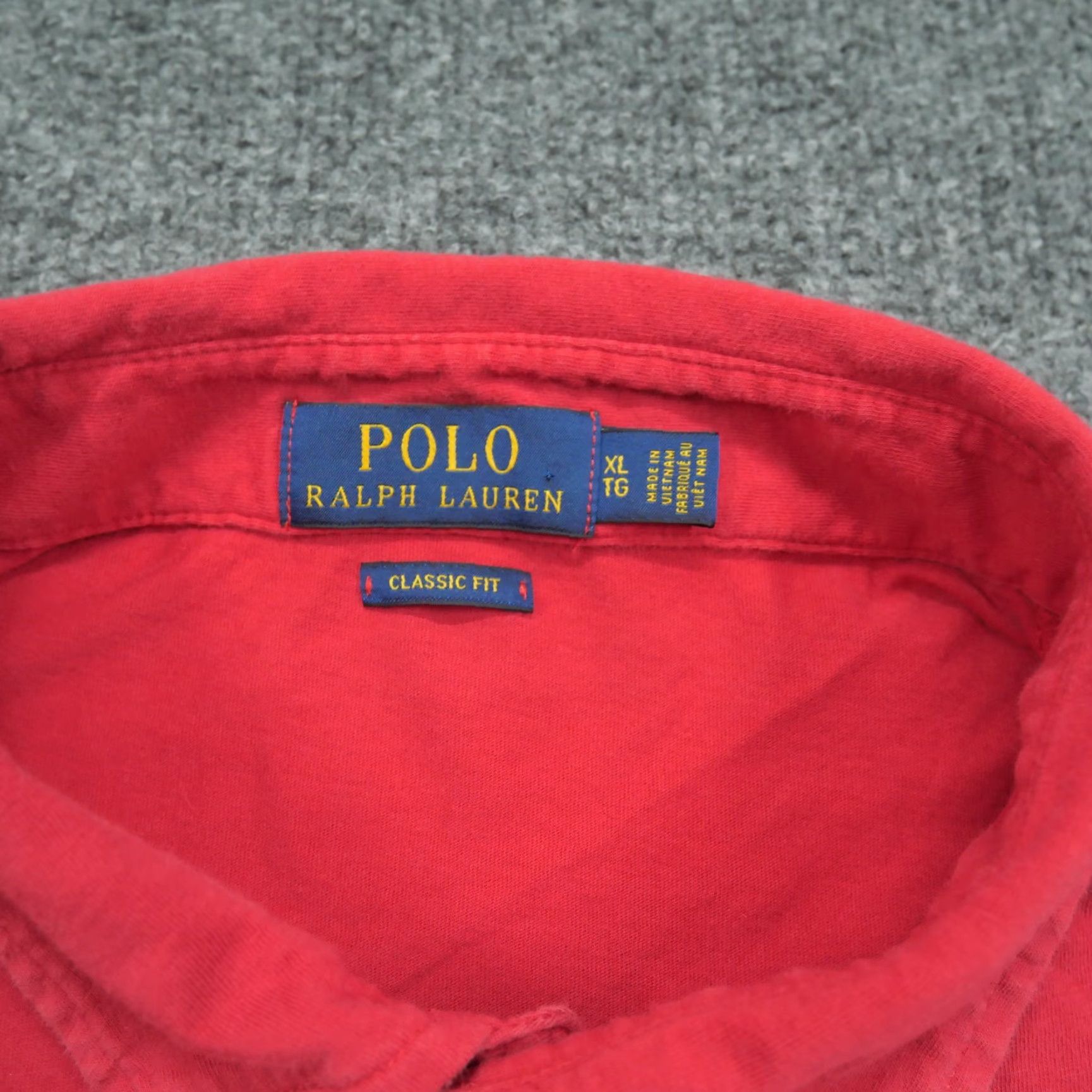 Ralph Lauren Ralph Lauren Shirt Mens XL Red Polo Chest Pocket Pony Classic Fit Size US XL / EU 56 / 4 - 3 Thumbnail
