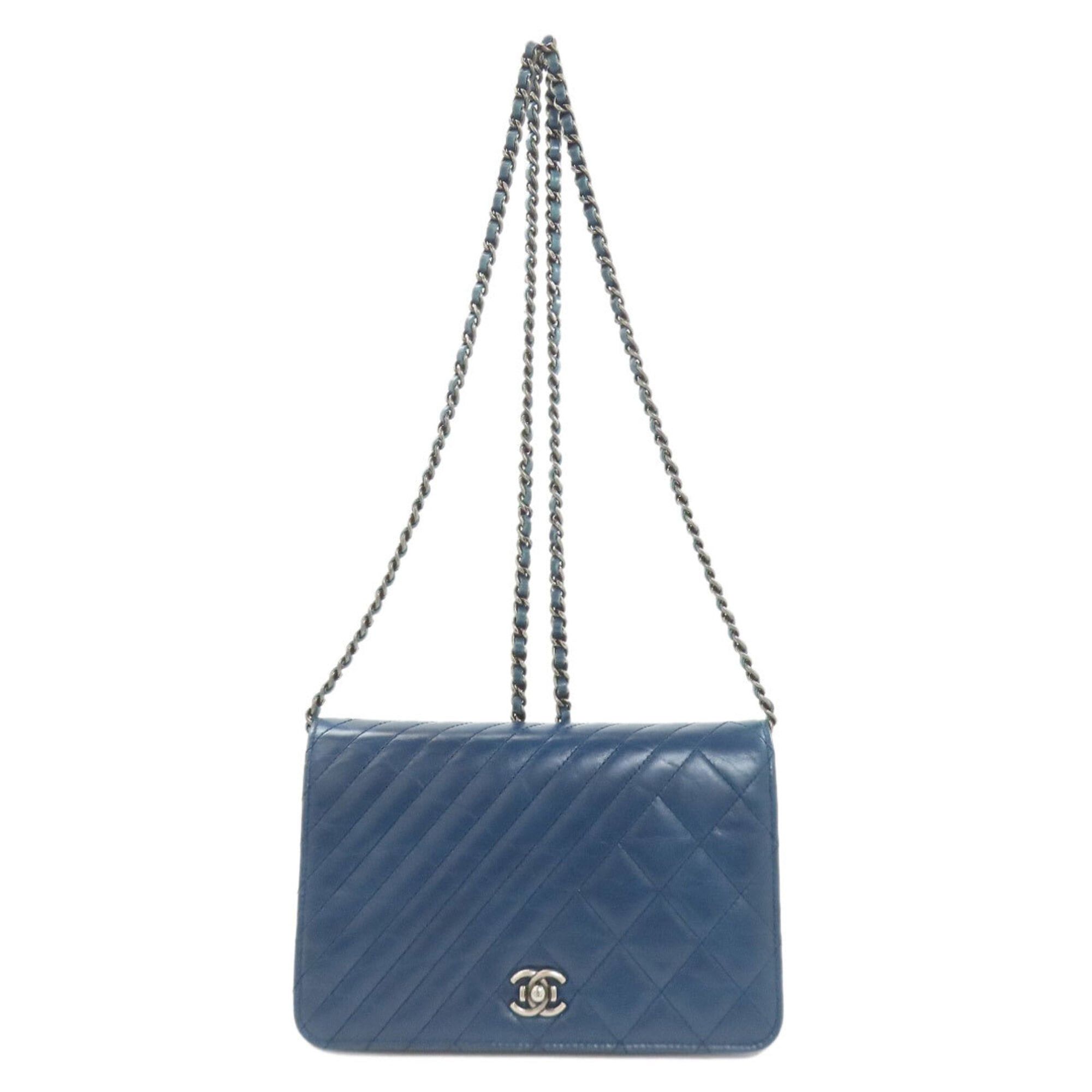 Chanel Chanel Coco Mark Matelassé Long Wallet with Silver Hardware, Lambskin, Women's Size ONE SIZE - 1 Thumbnail