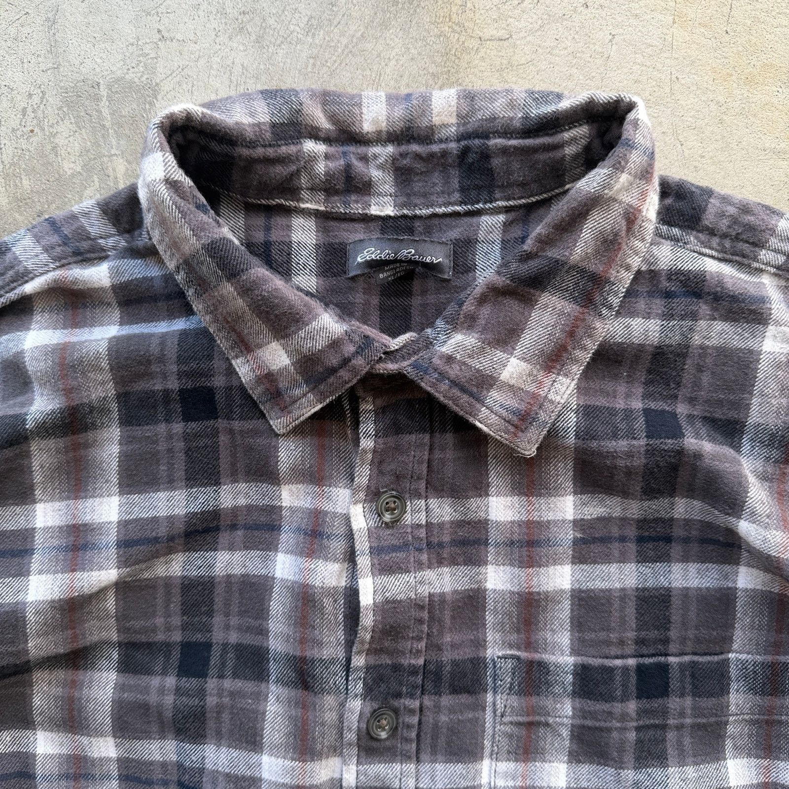 Eddie Bauer Eddie Bauer Plaid Flannel Button Down Shirt Size XL Size US L / EU 52-54 / 3 - 3 Thumbnail