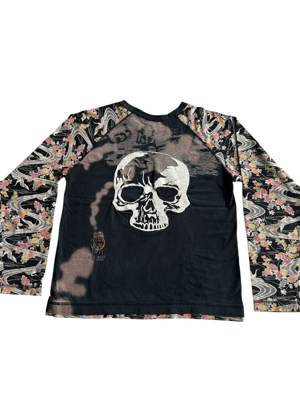 Kapital Karakuri Japanese Skull Embroidered Faded Vintage Shirt Size US M / EU 48-50 / 2 - 13 Thumbnail