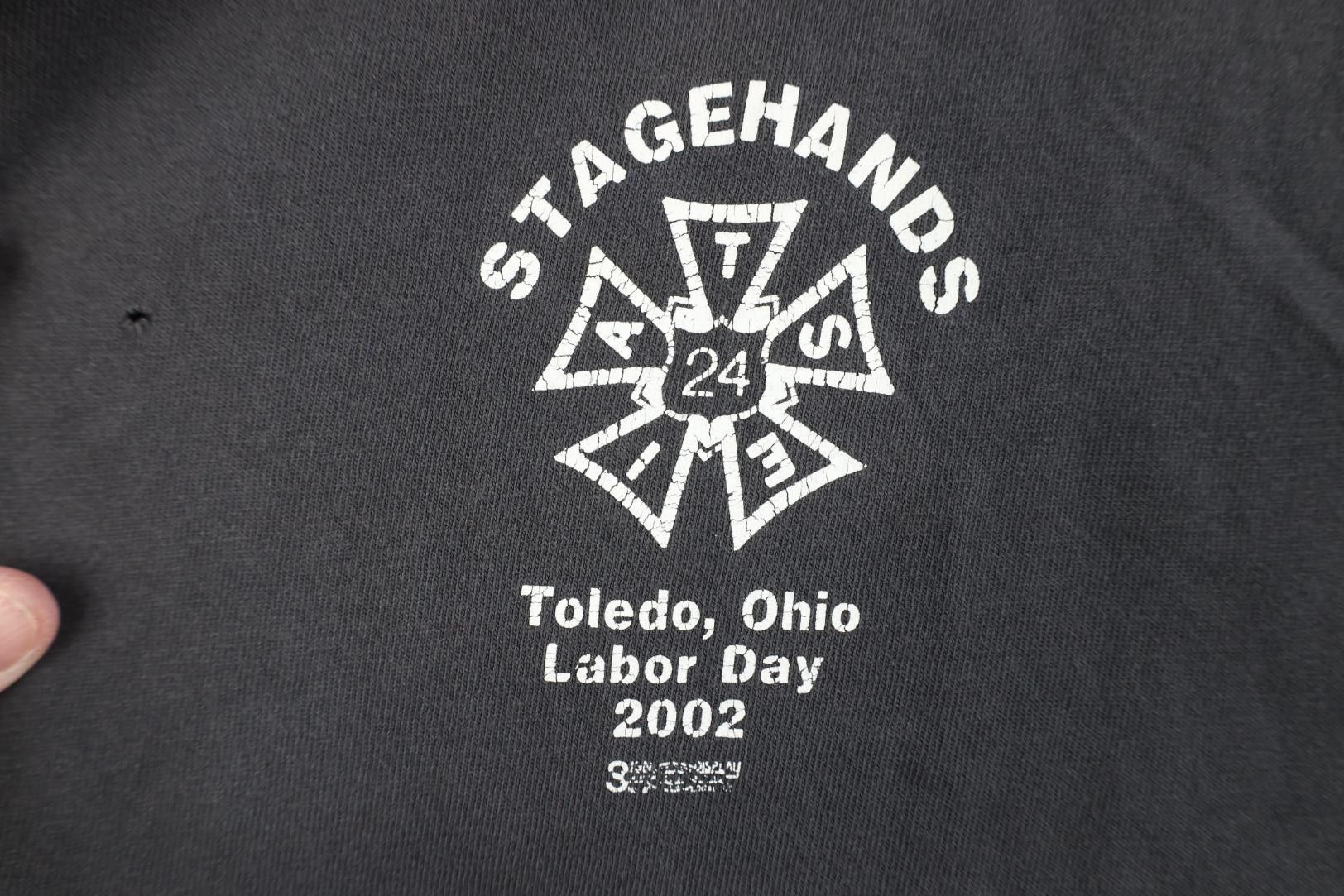 Vintage Vintage Y2K 2002 Local 24 IATSE Stagehands Toledo T-Shirt Size US XL / EU 56 / 4 - 4 Thumbnail
