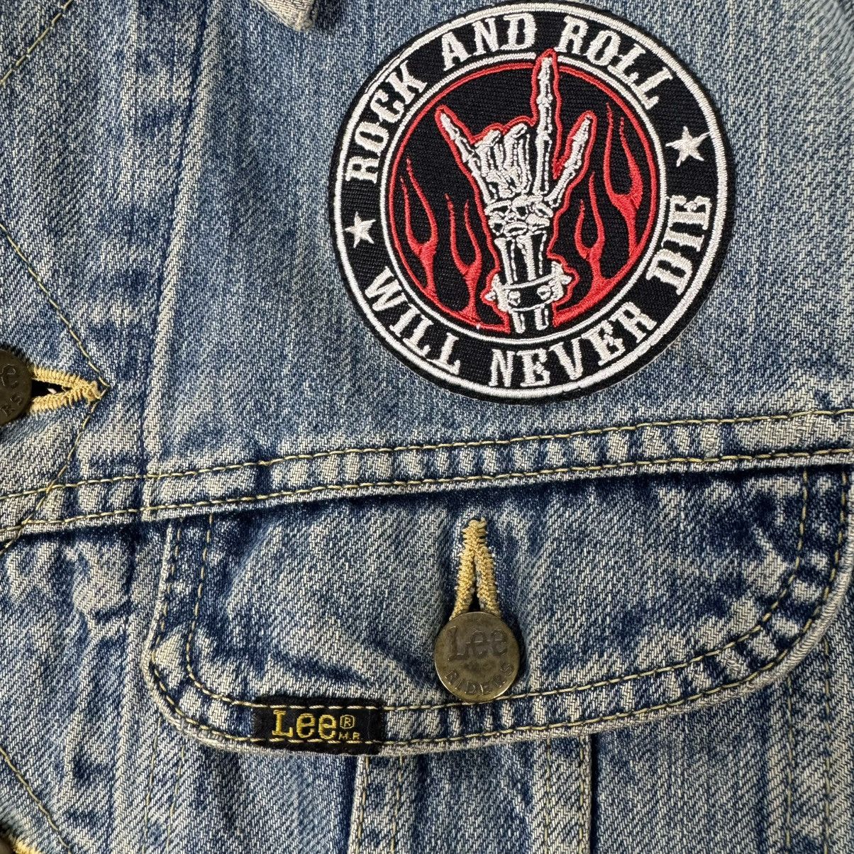 Lee ☀️LEE RIDERS CUSTOM RANCID DENIM JACKET Size US L / EU 52-54 / 3 - 7 Thumbnail