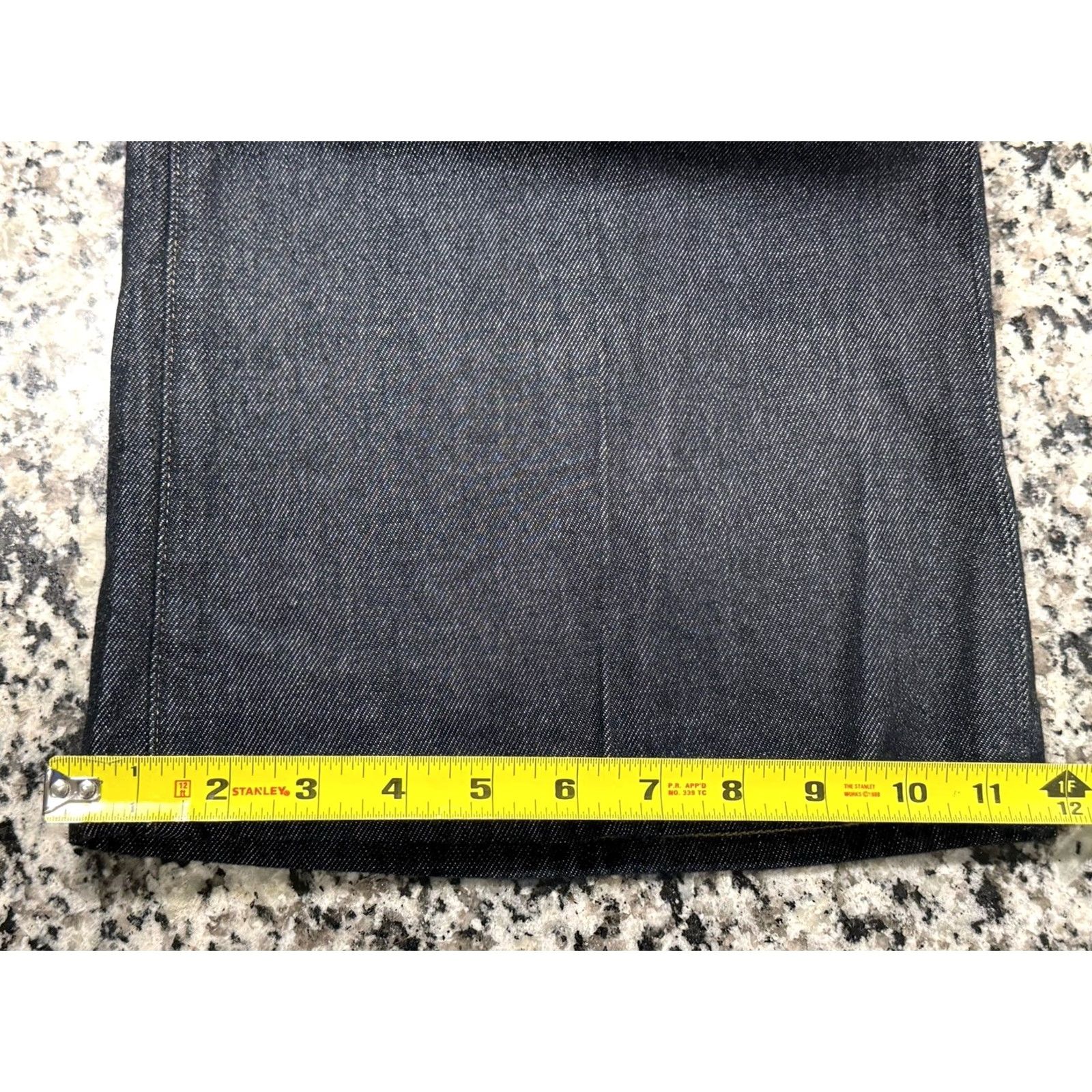J.Crew J.CREW Wide Leg Sailor Denim Jeans 29 Blue 32in 5-Pocket High Rise Button Zip Womens Regular EUC Size 29" - 3 Thumbnail
