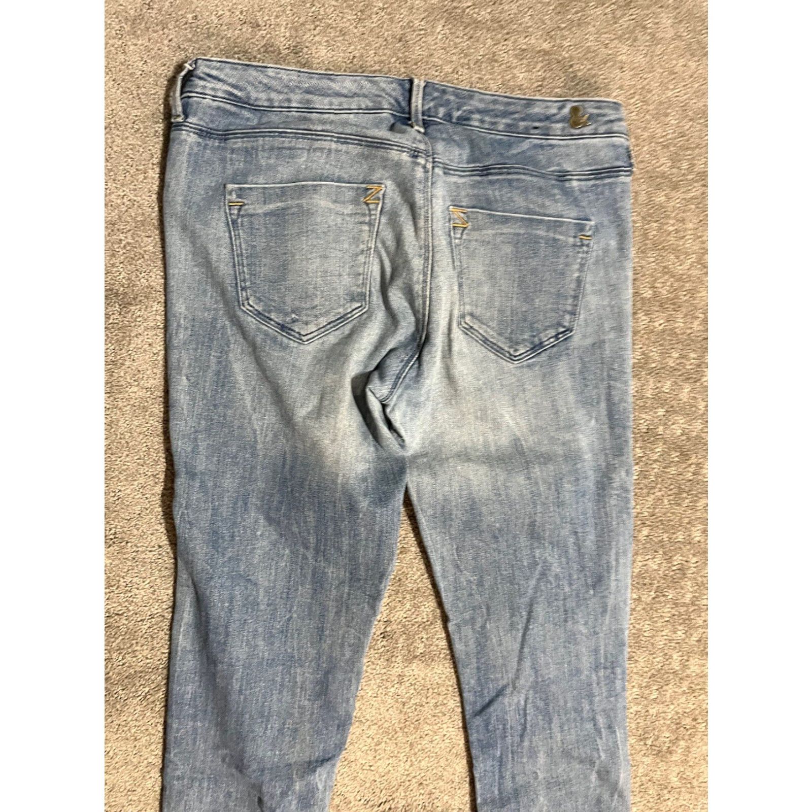 H&M H&M Skinny Jeans 30 Ankle Zip Low Waist Blue Cotton Blend Womens Regular 30in Inseam 29in Vintage No Size 30" / US 8 / IT 44 - 2 Thumbnail