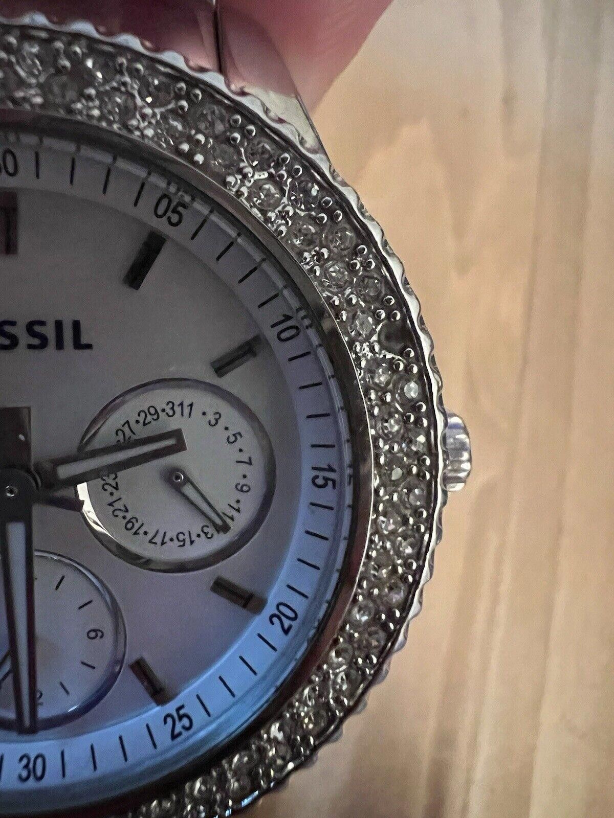 Fossil Fossil ES2860 Women's watch New Battery with Rhinestones Size ONE SIZE - 5 Thumbnail