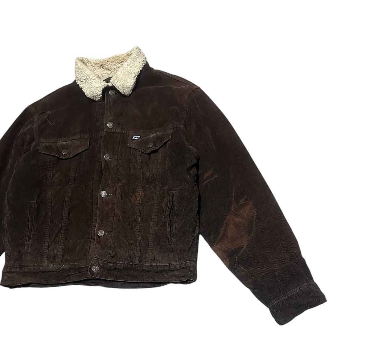 Levi's Trashed Vintage Levis Corduroy Trucker Jacket Sun Faded Size US M / EU 48-50 / 2 - 3 Thumbnail