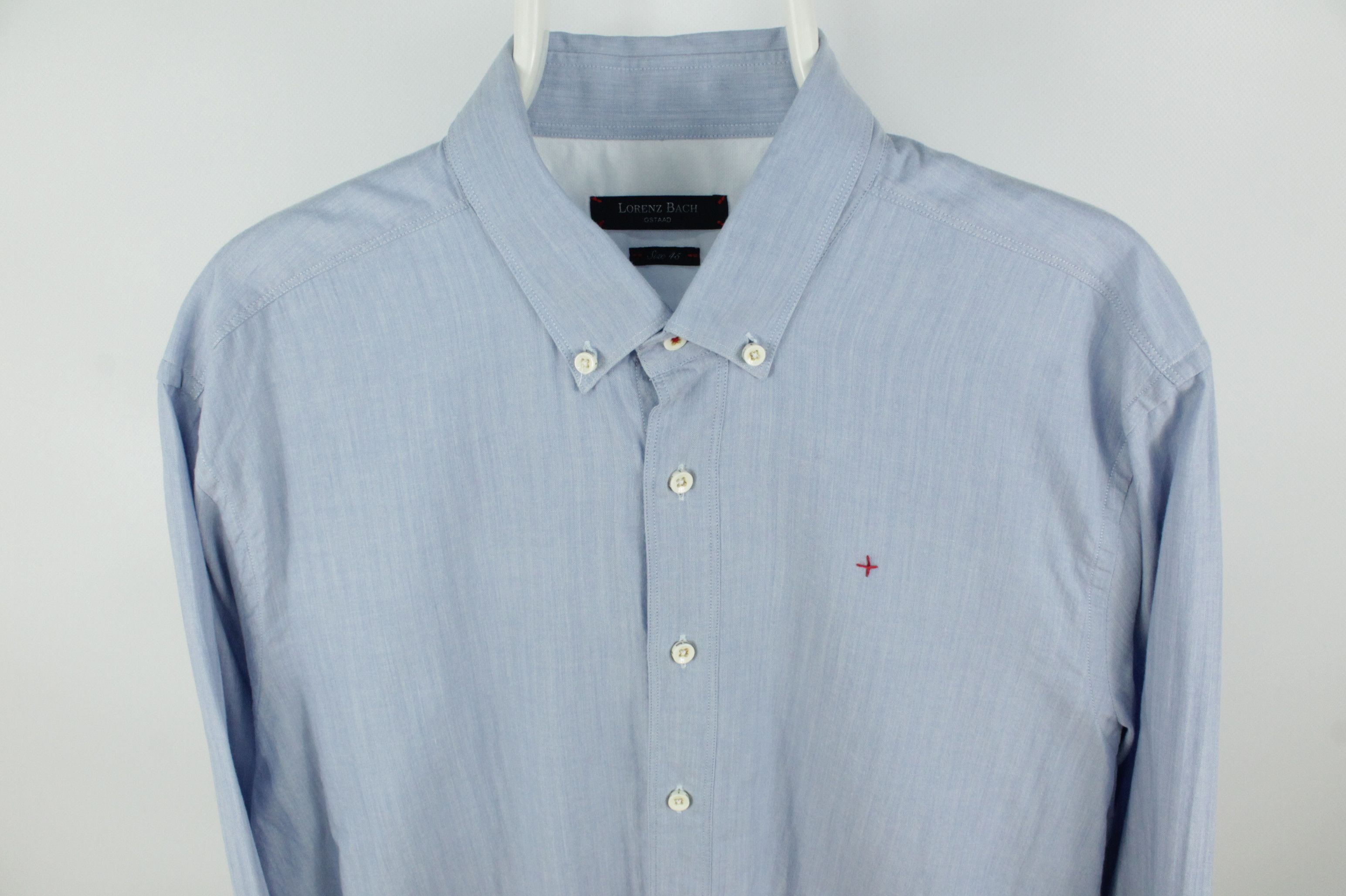 Other Lorenz Bach Gstaad Micro Herringbone Cotton Wool Shirt Size US XL / EU 56 / 4 - 2 Thumbnail