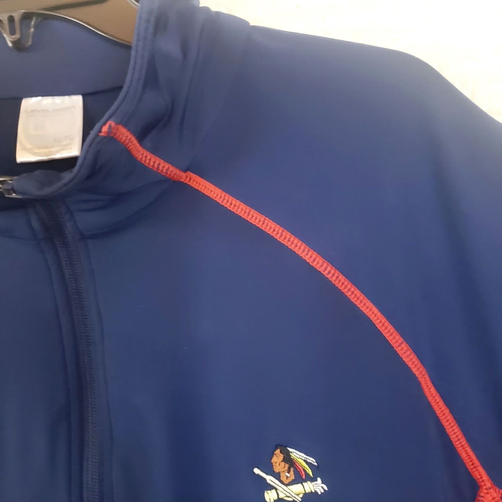 Vintage Levelwear Performance 1/2 Zip Golf Top Mens XL Blue Wissahickon Philadelphia Cricket Club Logo Pullover Jacket Knit Polyester Spandex Size US XL / EU 56 / 4 - 7 Thumbnail