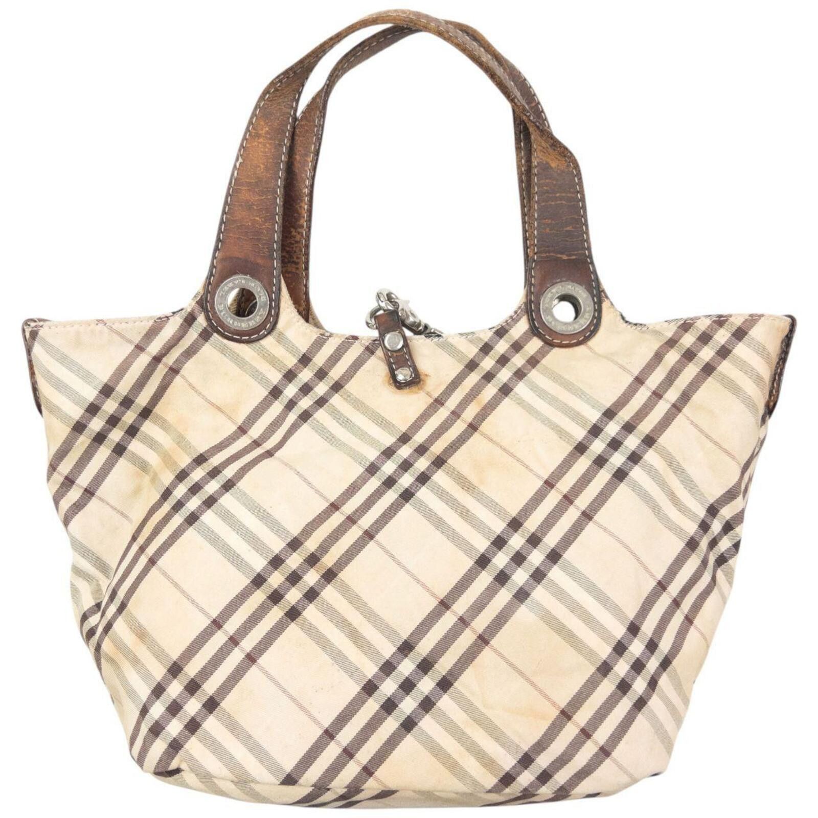 Burberry Vintage Burberry Blue Label Nova Check Reversible Handbag Size ONE SIZE - 3 Thumbnail
