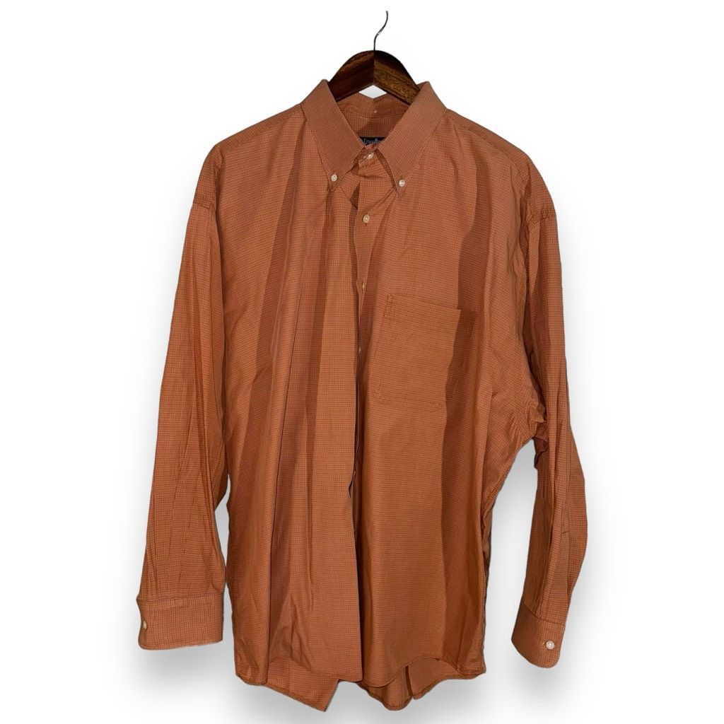 Gitman Bros. Gitman Brothers Orange Made in USA Button Down Shirt XXL Size US XXL / EU 58 / 5 - 1 Thumbnail