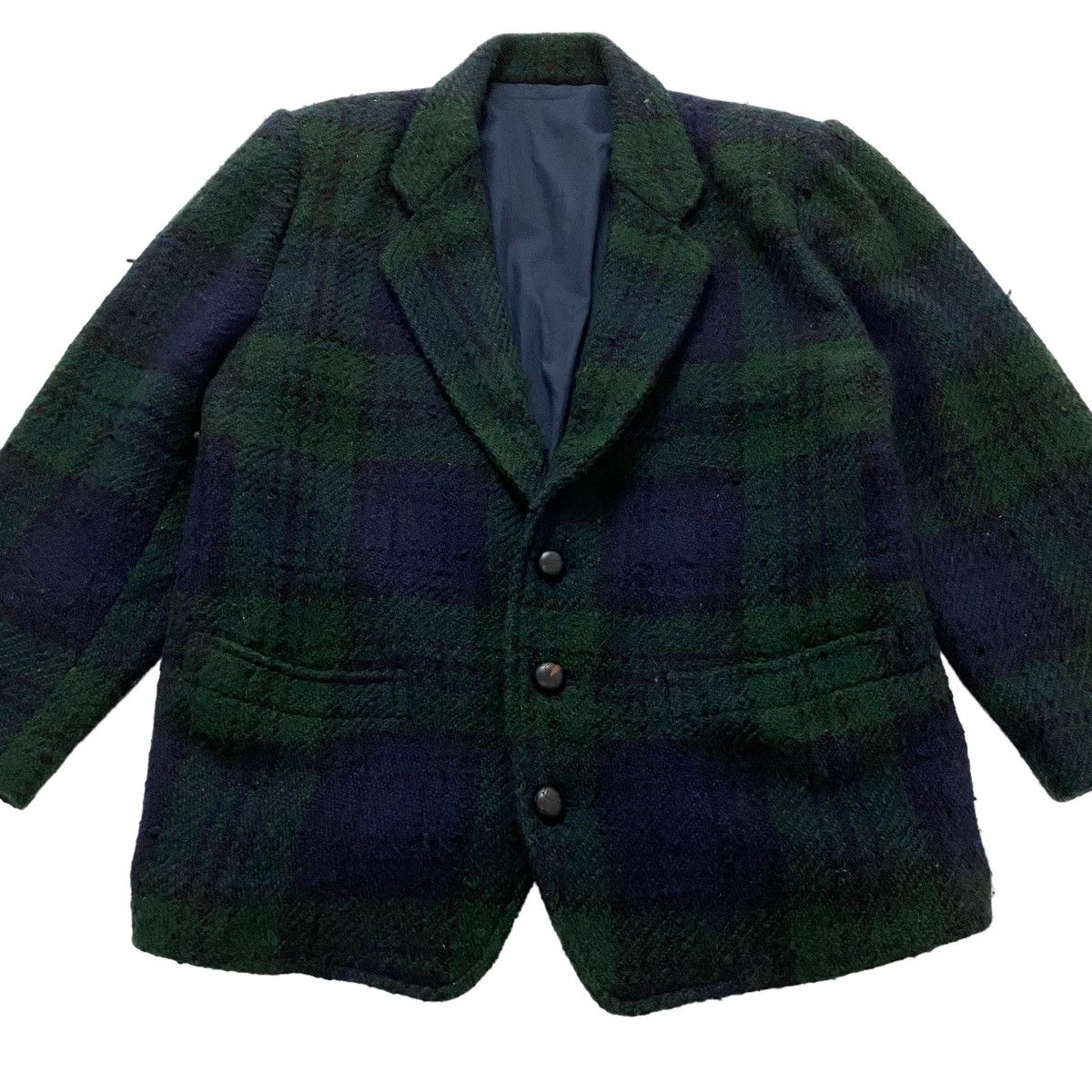 Issey Miyake ⚡️Vintage 80s Issey Miyake wool green tartan jacket Size US M / EU 48-50 / 2 - 6 Thumbnail