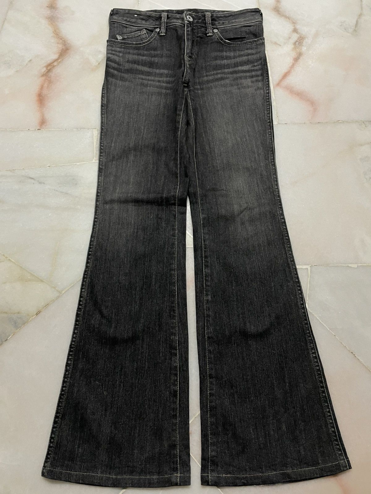 Japanese Brand 💥Bell Bottom💥90s Style Sweet Camel Bootcut Sand Washed Jean Size 27" / US 4 / IT 40 - 1 Thumbnail