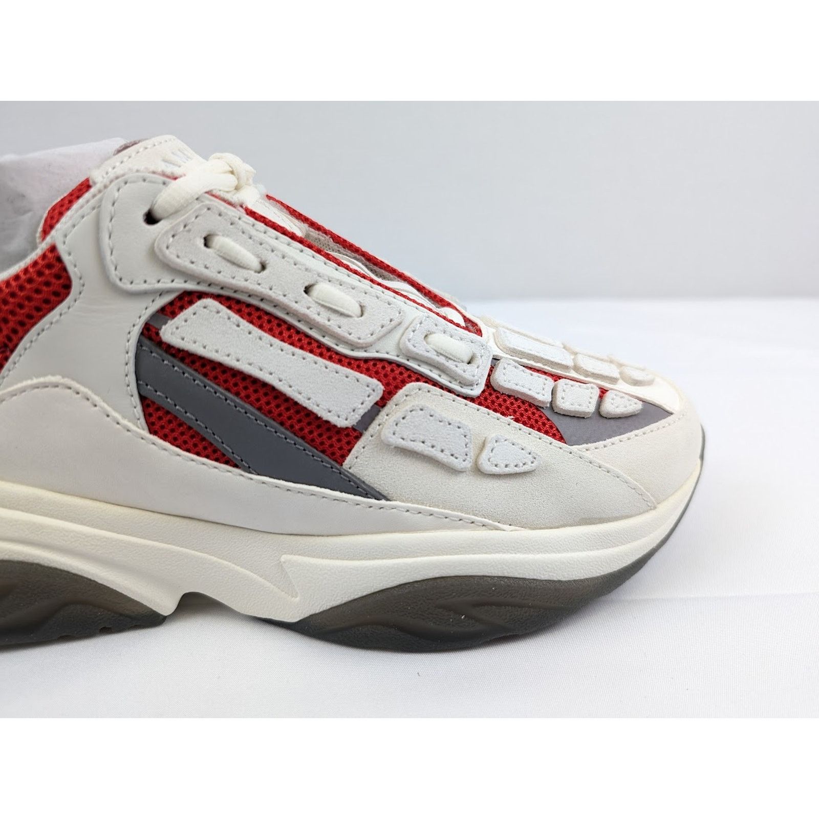 Amiri o1rshd1 Bone Runners in Red/White Size US 12 / EU 45 - 4 Thumbnail