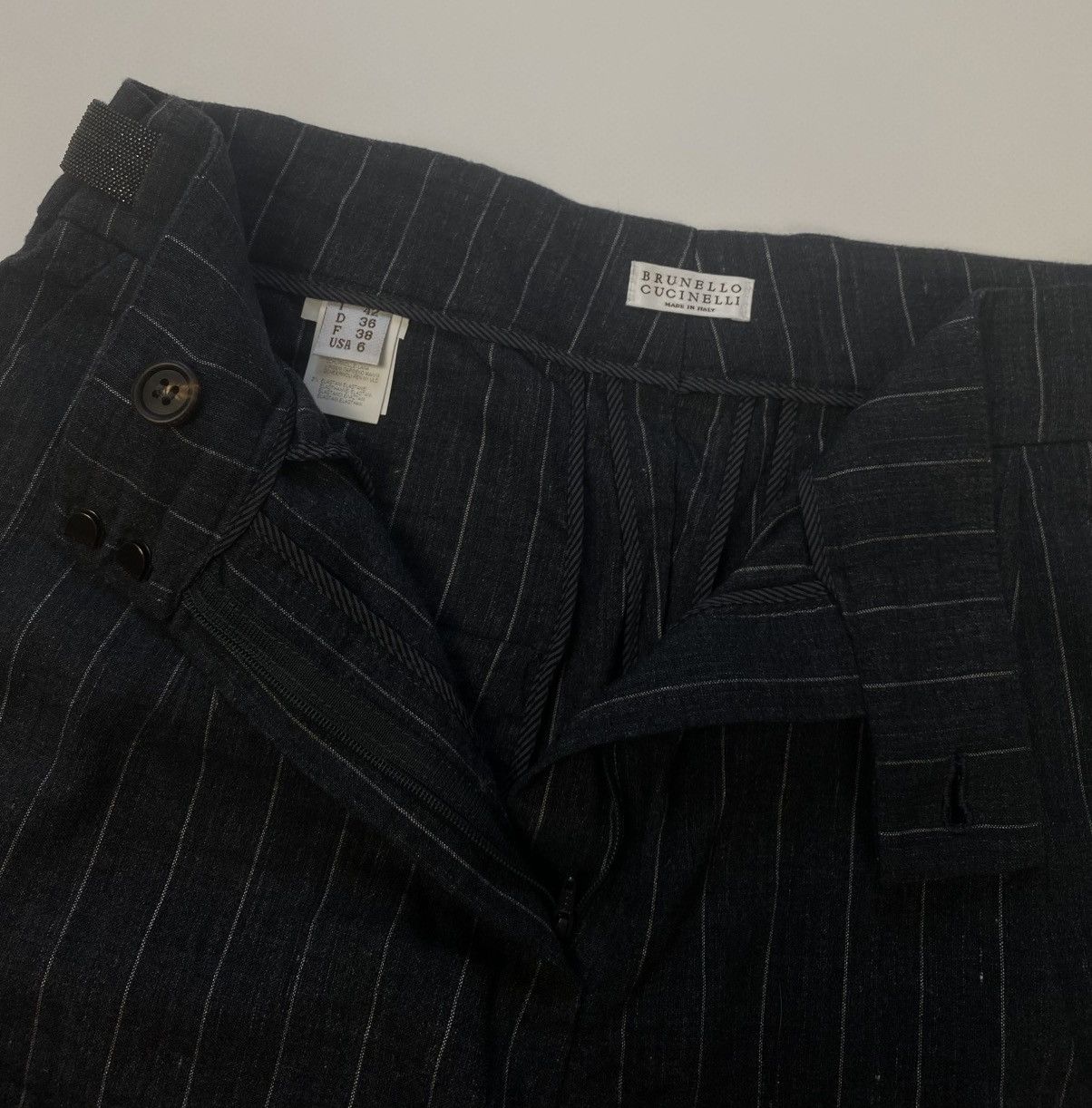Brunello Cucinelli Brunello Cucinelli Linen/Wool Pants. Size 6 Size 28" / US 6 / IT 42 - 8 Thumbnail