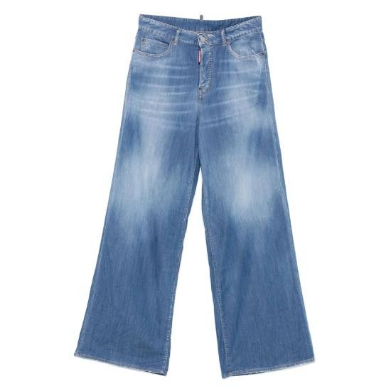 デニム・ジーパン DSQUARED2 Woman Jeans Denim S73LA0299 S30341 470 Dsquared2 DSQUARED2 Women Denims S30341 S73LA0299 470 BLUE