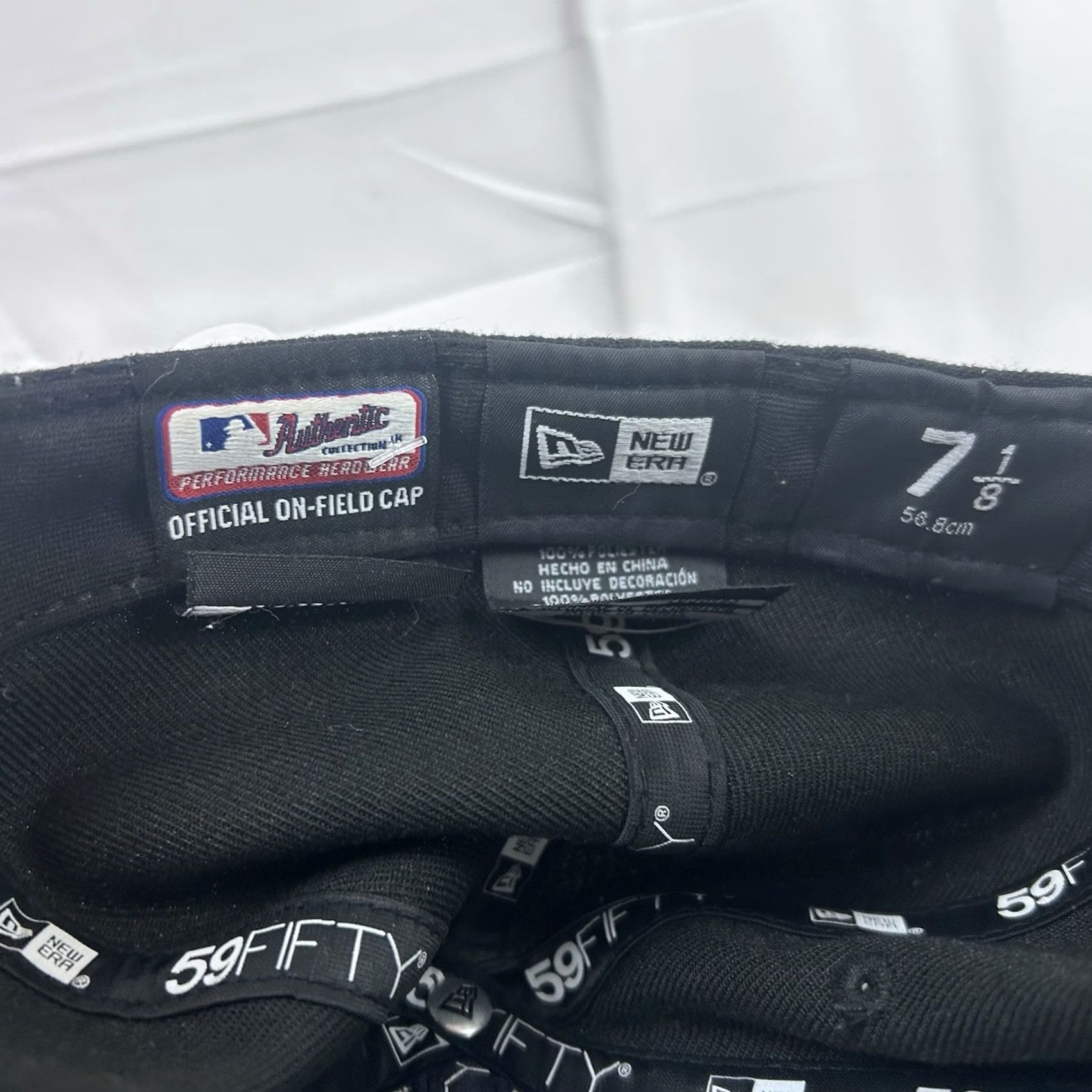 New Era New Era Pittsburgh Pirates MLB On Field Hat Fitted 7 1/8 Black Adults Men Baseball Cap Sports Classic Polyester Black 7 1/8 Size ONE SIZE - 5 Thumbnail