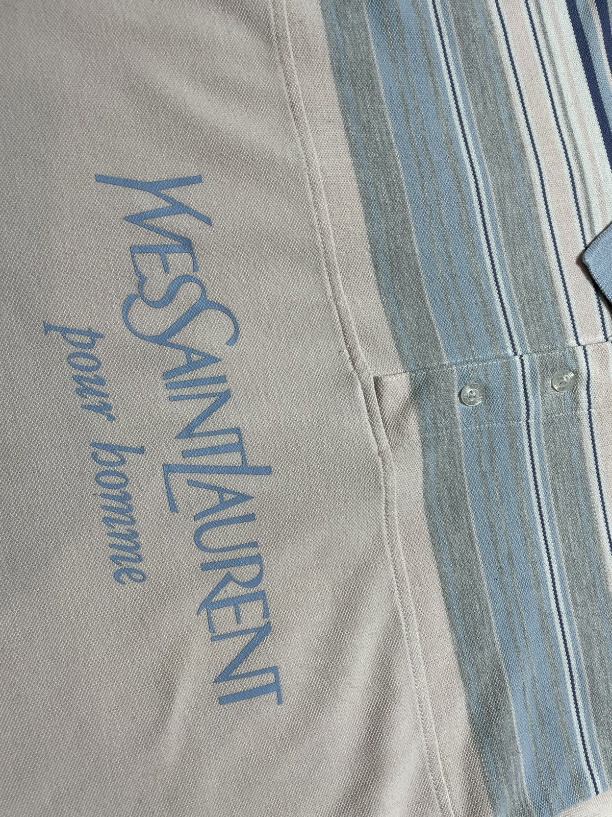 Yves Saint Laurent Vintage Luxury Polo Shirt YSL Yves Saint Laurent Big Logo Size US XL / EU 56 / 4 - 5 Thumbnail