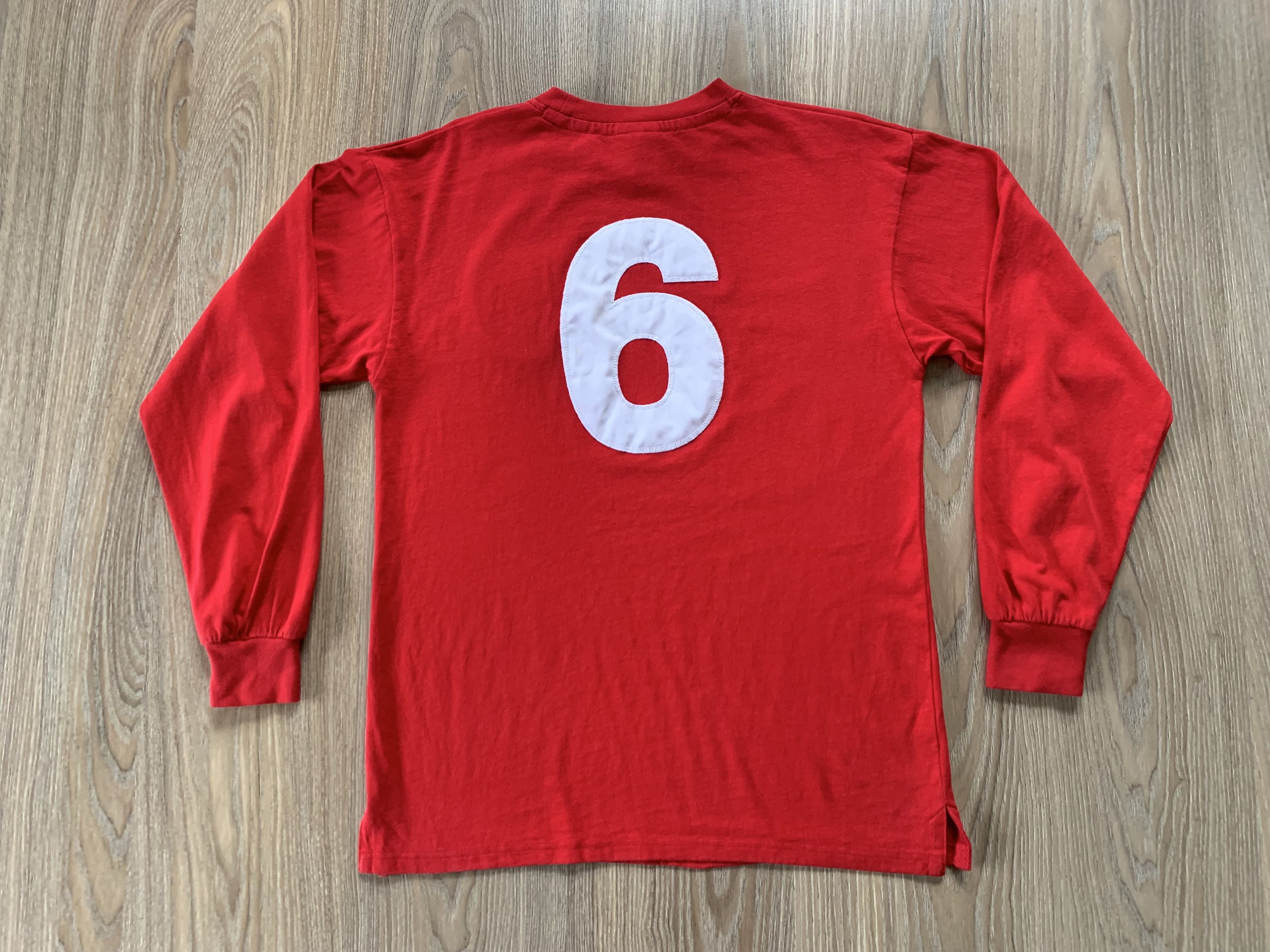 Vintage Score Draw Cotton England 6 Long Sleeve T-Shirt Size US M / EU 48-50 / 2 - 3 Thumbnail