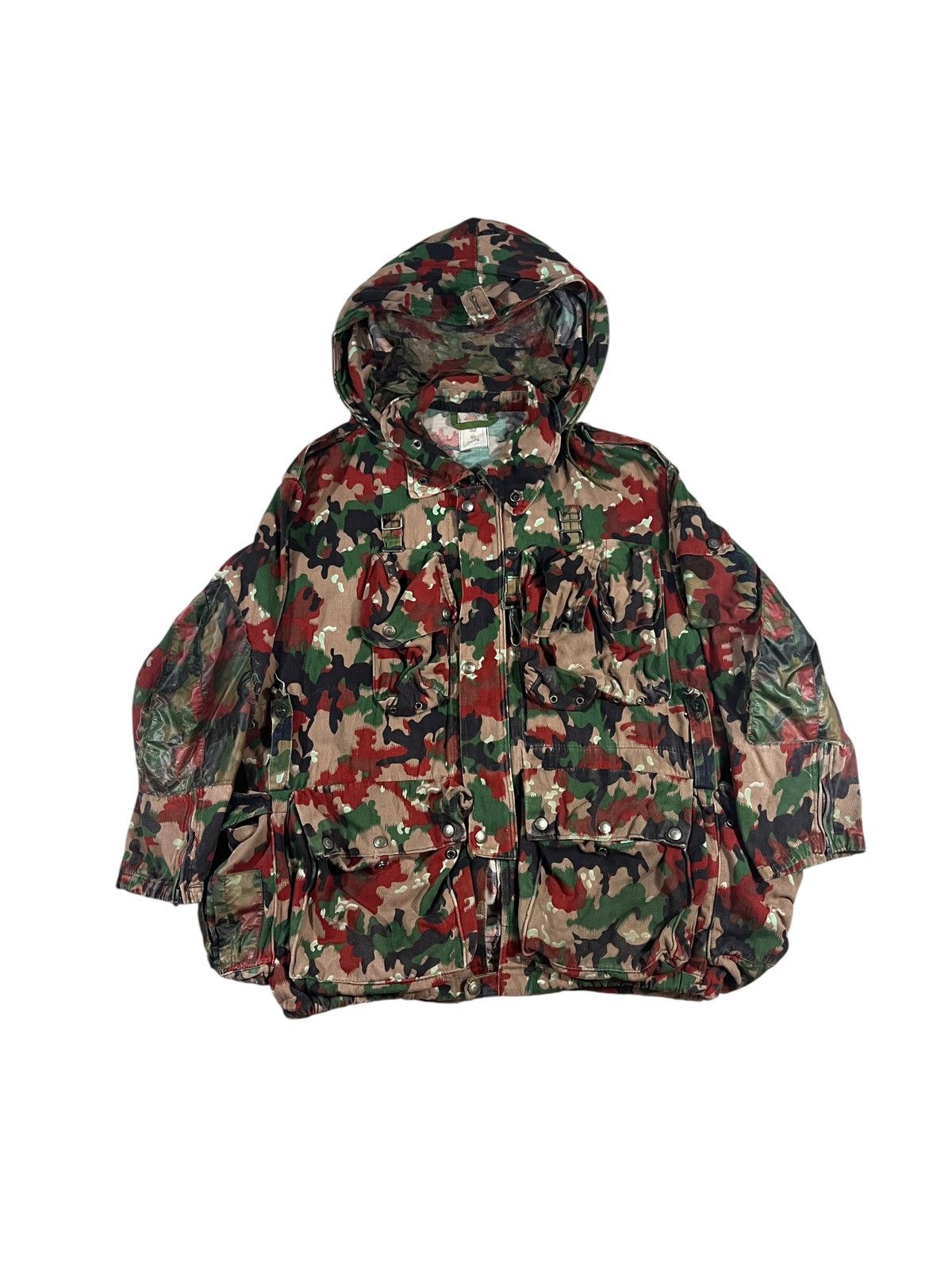 Vintage Vintage Swiss M70 Alpenflage Camo Cargo Jacket Size US M / EU 48-50 / 2 - 1 Thumbnail