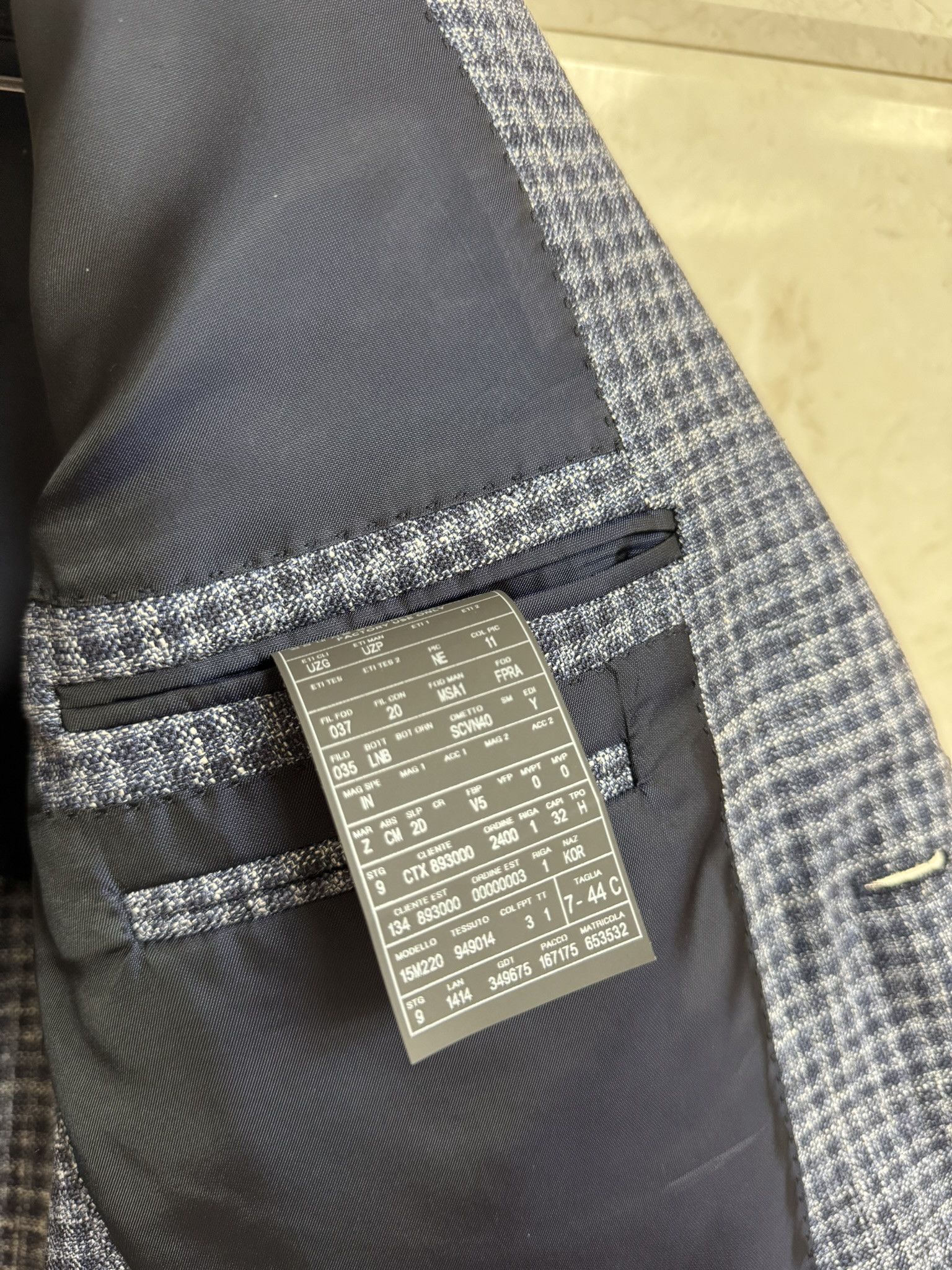 Ermenegildo Zegna ZEGNA / Tailored Milano Fit Check Pattern Blazer / EU 44 Size 34R - 8 Thumbnail