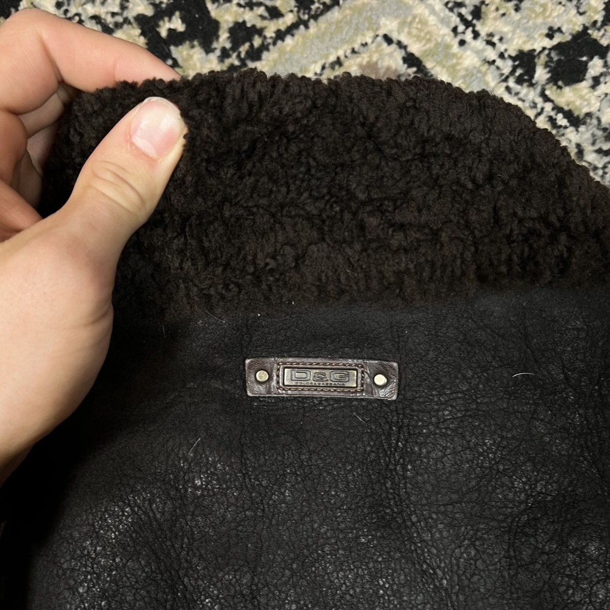 Dolce & Gabbana AW2009/10 Dolce & Gabbana Utility Bomber Shearling Jacket Size US L / EU 52-54 / 3 - 18 Thumbnail