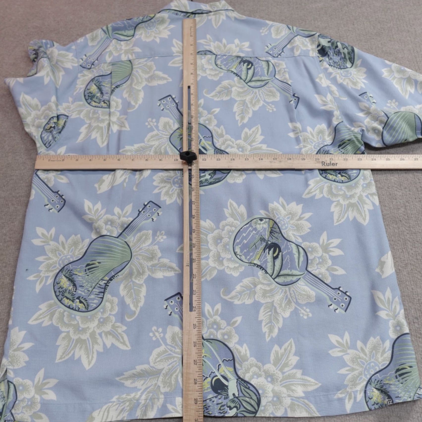 Tommy Bahama Tommy Bahama Shirt L Blue Silk Plaid Short Sleeve Button-Up Collared 100% Silk Mens Size US L / EU 52-54 / 3 - 5 Thumbnail