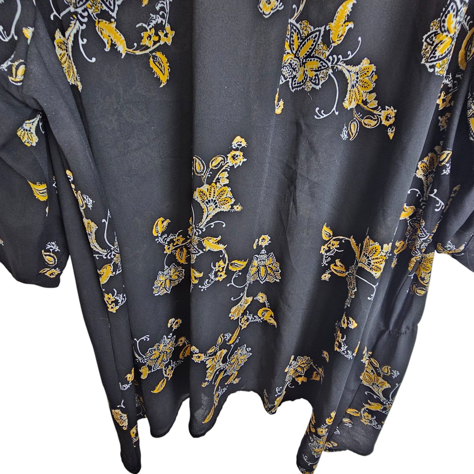 Torrid Torrid Womens Floral Georgette Top Plus Size 1X Romantic Size XL / US 12-14 / IT 48-50 - 4 Thumbnail