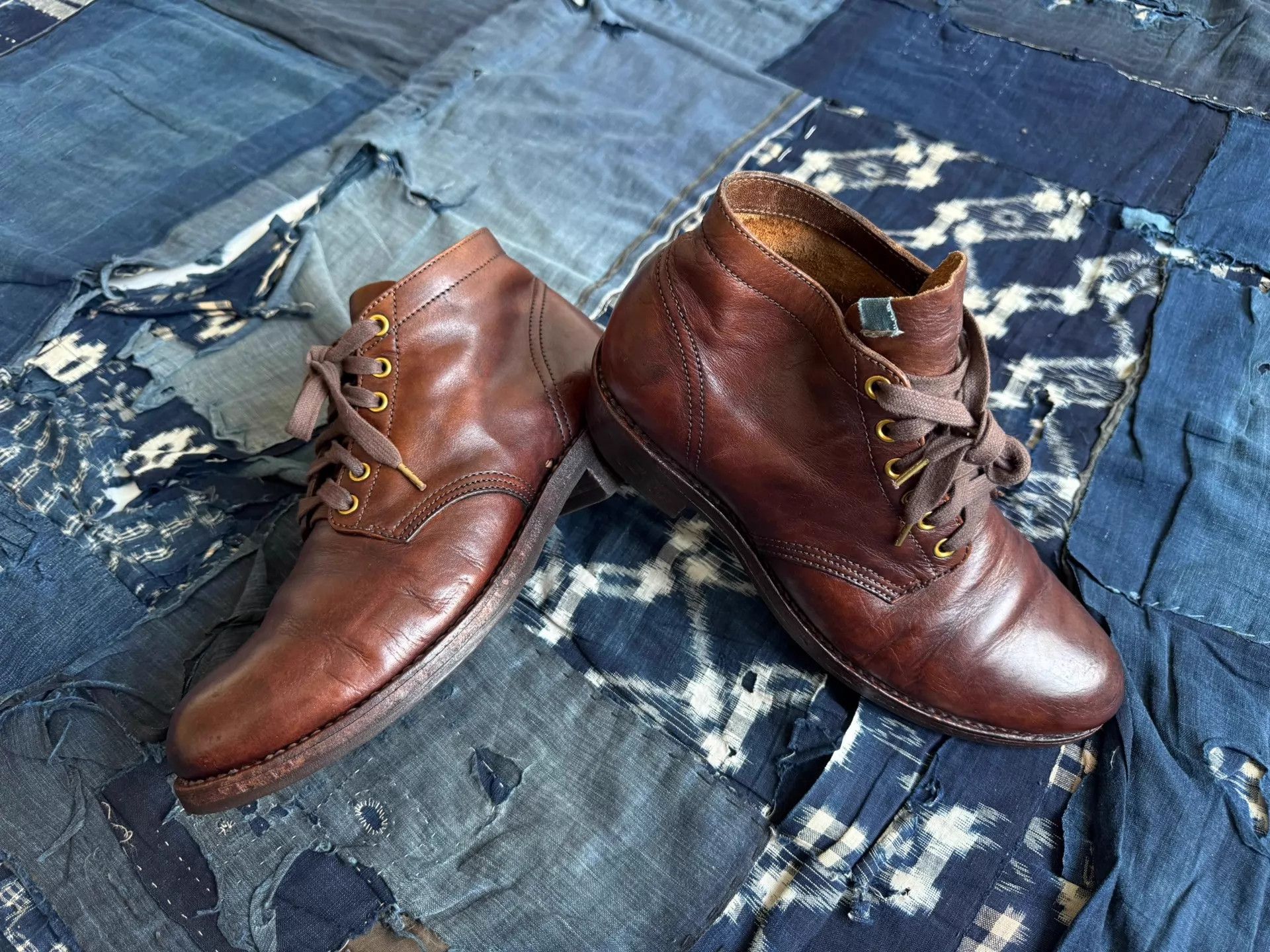 Visvim VISVIM ICT BRIGADIER MID FOLK BOOTS Dye Distressed 10.5 Size US 10.5 / EU 43-44 - 1 Thumbnail