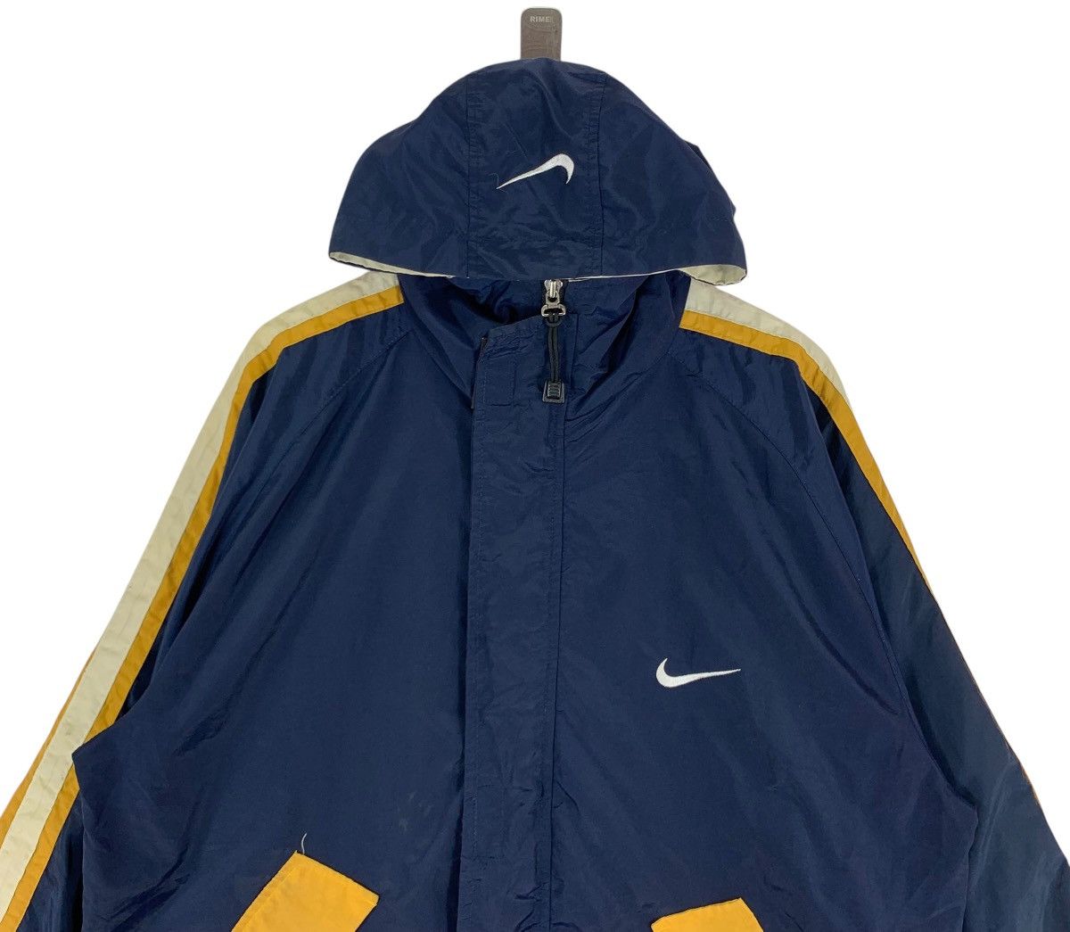 Nike × Vintage VINTAGE NIKE SWOOSH BIG LOGO LIGHT ZIPPER HOODIE JACKET Size US XL / EU 56 / 4 - 2 Thumbnail