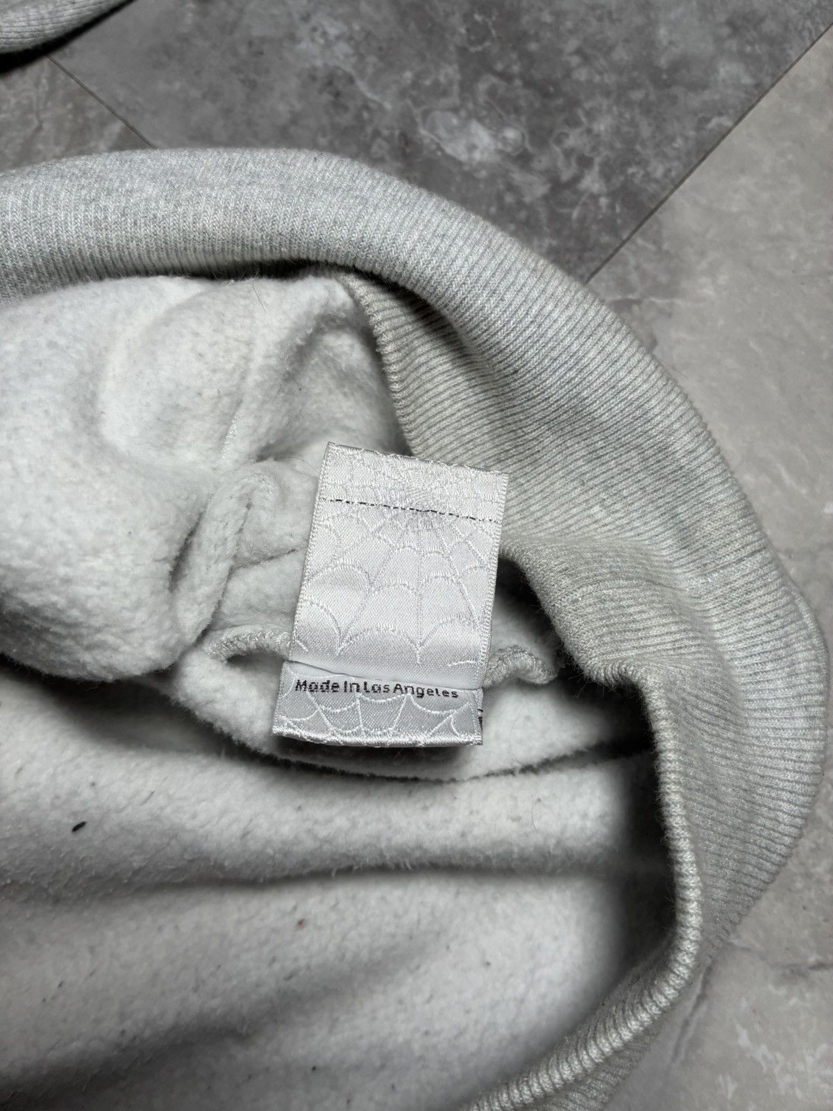 Sp5der Grey And White Web Sp5der Hoodie Size US M / EU 48-50 / 2 - 4 Thumbnail