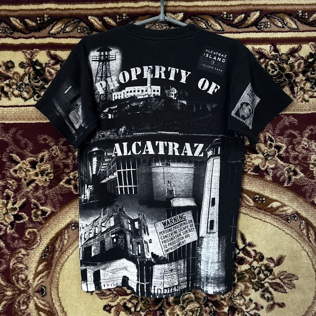 Japanese Brand Vintage All over print PROPERTY OF ALCATRAZ AOP Shirt Size US S / EU 44-46 / 1 - 10 Thumbnail