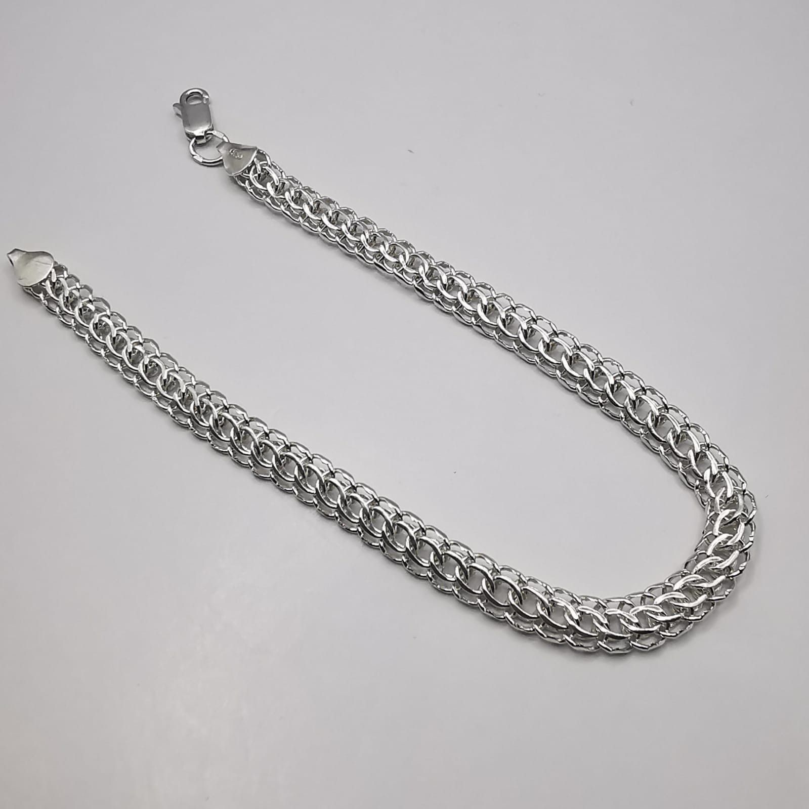 Sterling Silver Vintage Bracelet Jewelry,925 Sterling Silver, Handmade 8,50g Size ONE SIZE - 2 Thumbnail