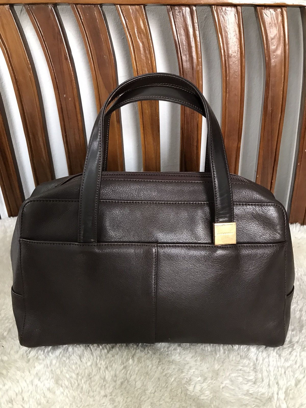 Burberry Burberry Handbag Brown Leather Size ONE SIZE - 1 Thumbnail