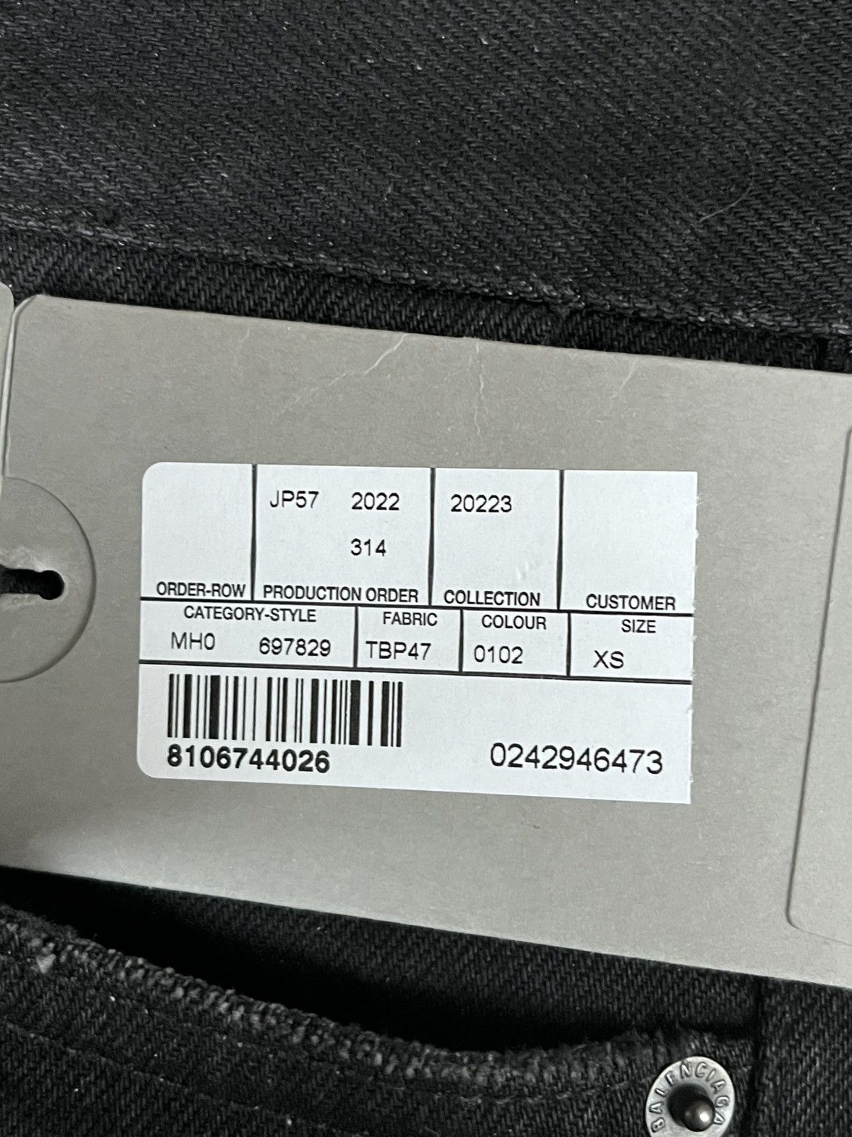 Balenciaga Balenciaga FW22 Lost Tape Flared Denim Size US 31 - 6 Thumbnail