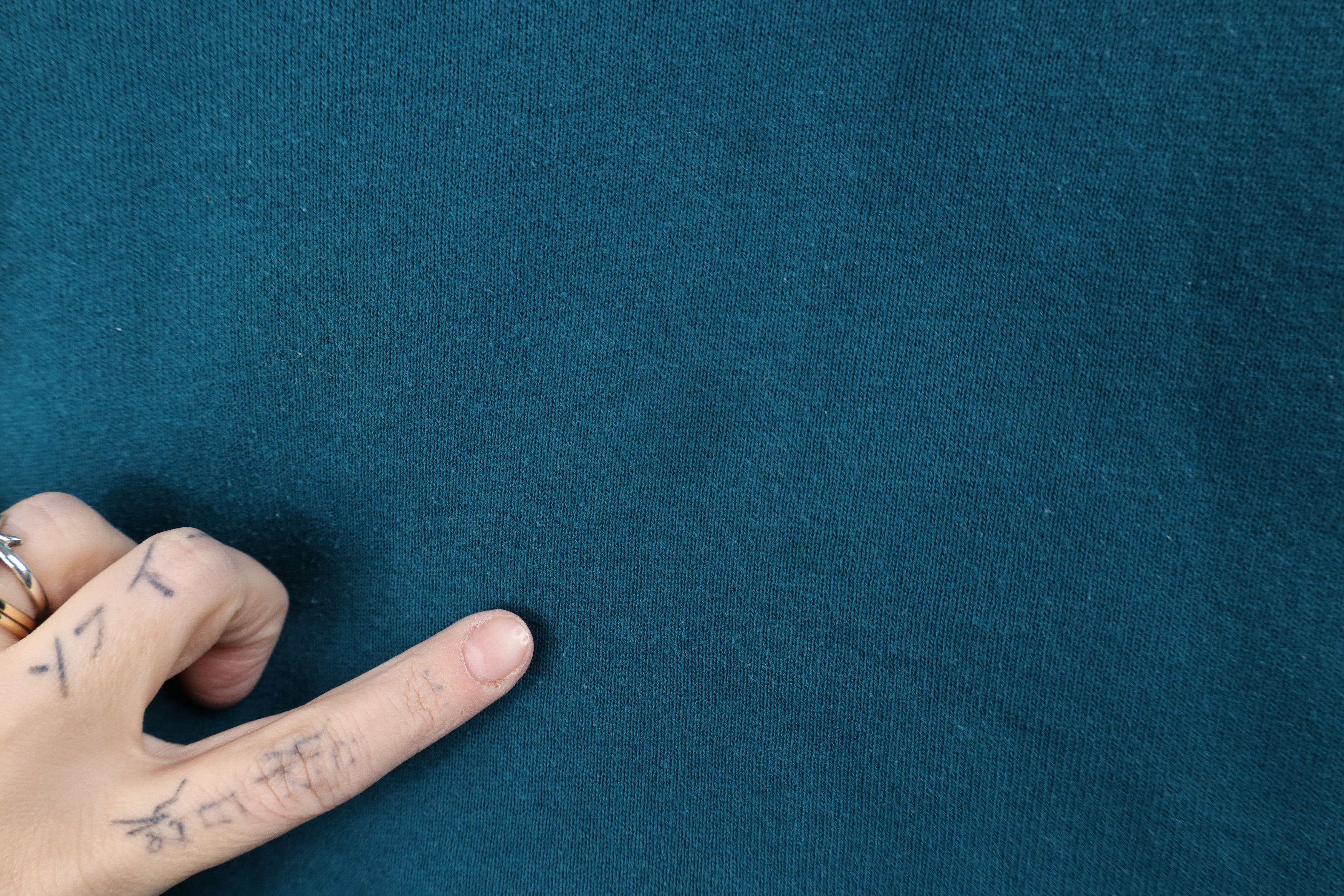 Vintage Vintage 90s Streetwear Heavy Crewneck Sweatshirt Teal USA Size XXL / US 16-18 / IT 52-54 - 4 Thumbnail