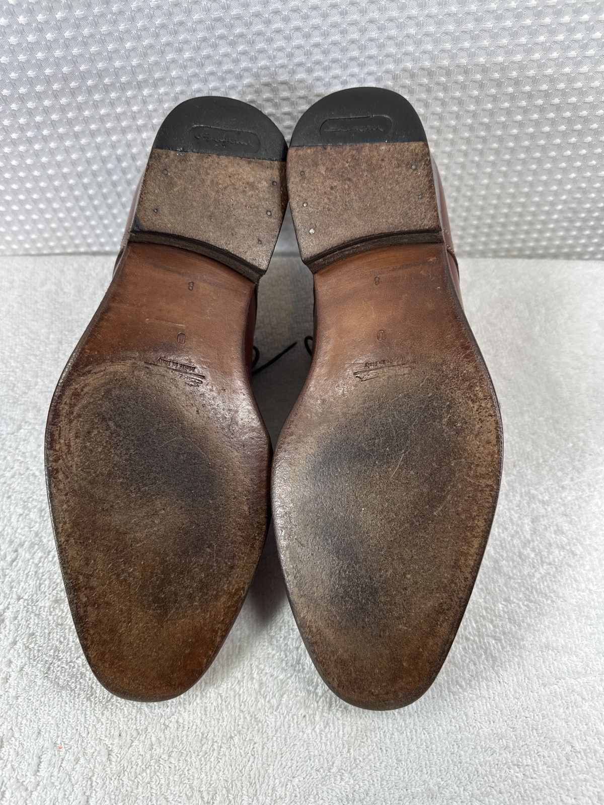 Santoni Santoni Made in Italy Brown Leather Shoes Size 8D Size US 8 / EU 41 - 7 Thumbnail