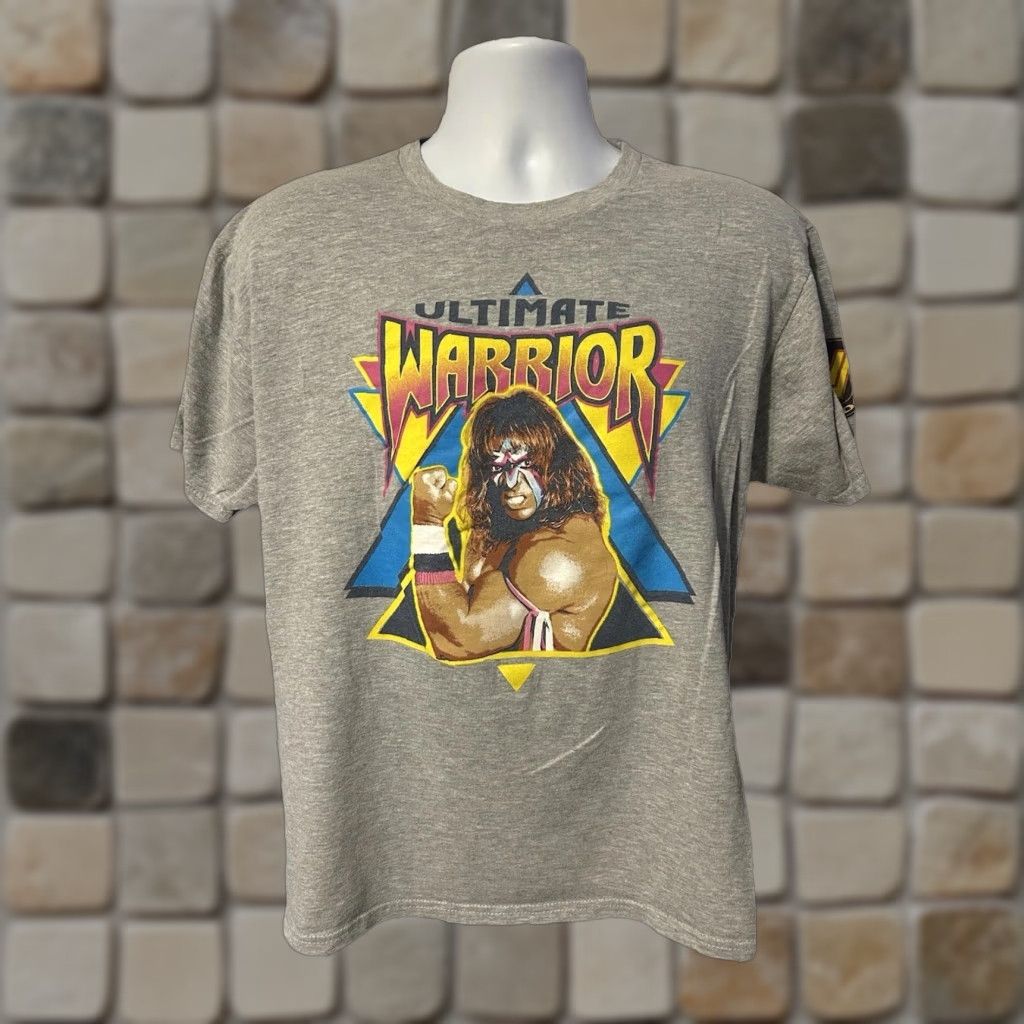 Vintage WWE Ultimate Warrior Legends Shirt T-Shirt Men Large Heather Gray Graphic Tee Wrestlemania Wrestling WWF WWE Front Graphics Size US L / EU 52-54 / 3 - 1 Thumbnail