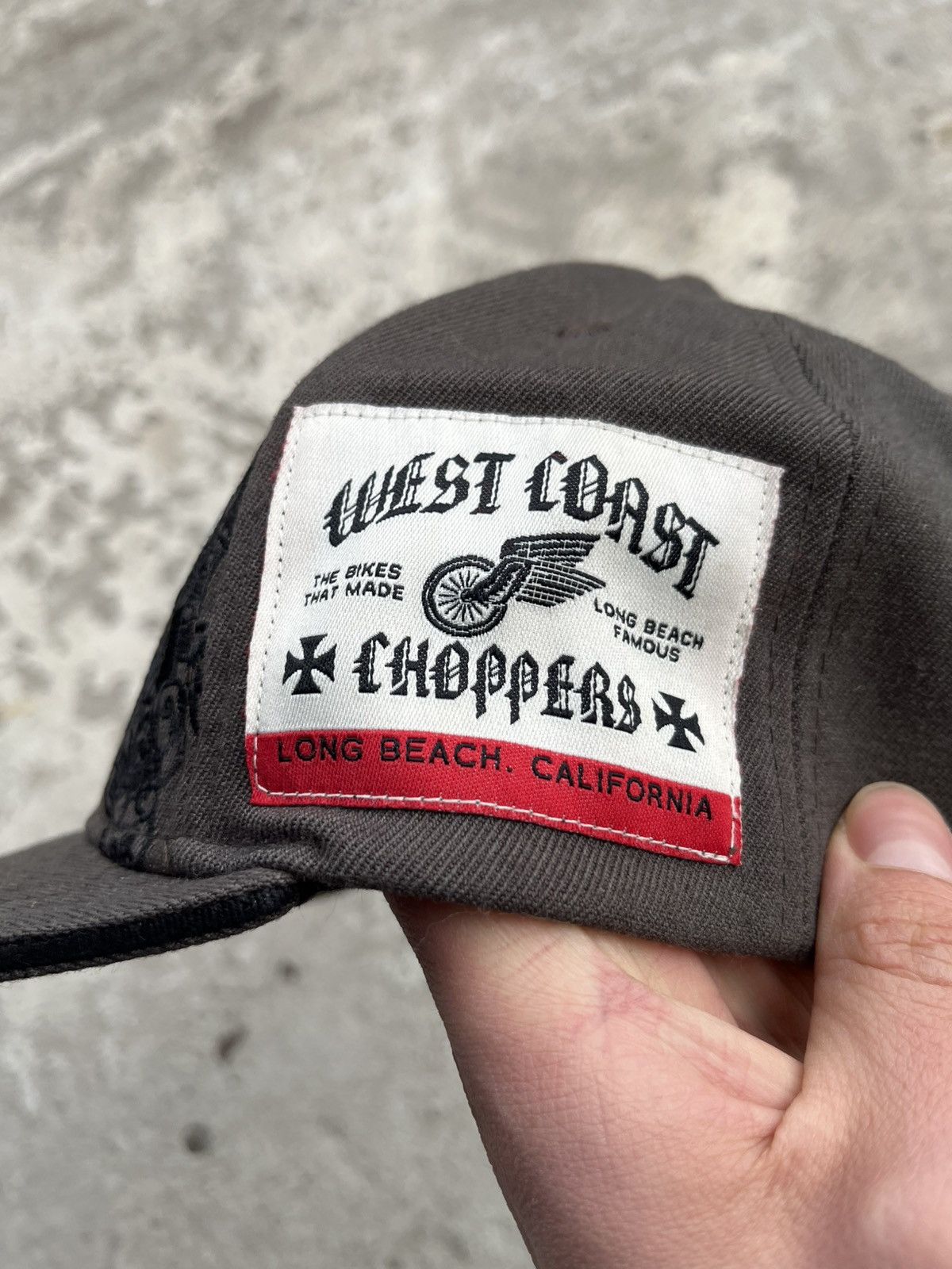 Vintage × West Coast Choppers West Coast Choppers Japanese Faded Big Logo Cap Chrome style Size ONE SIZE - 5 Thumbnail