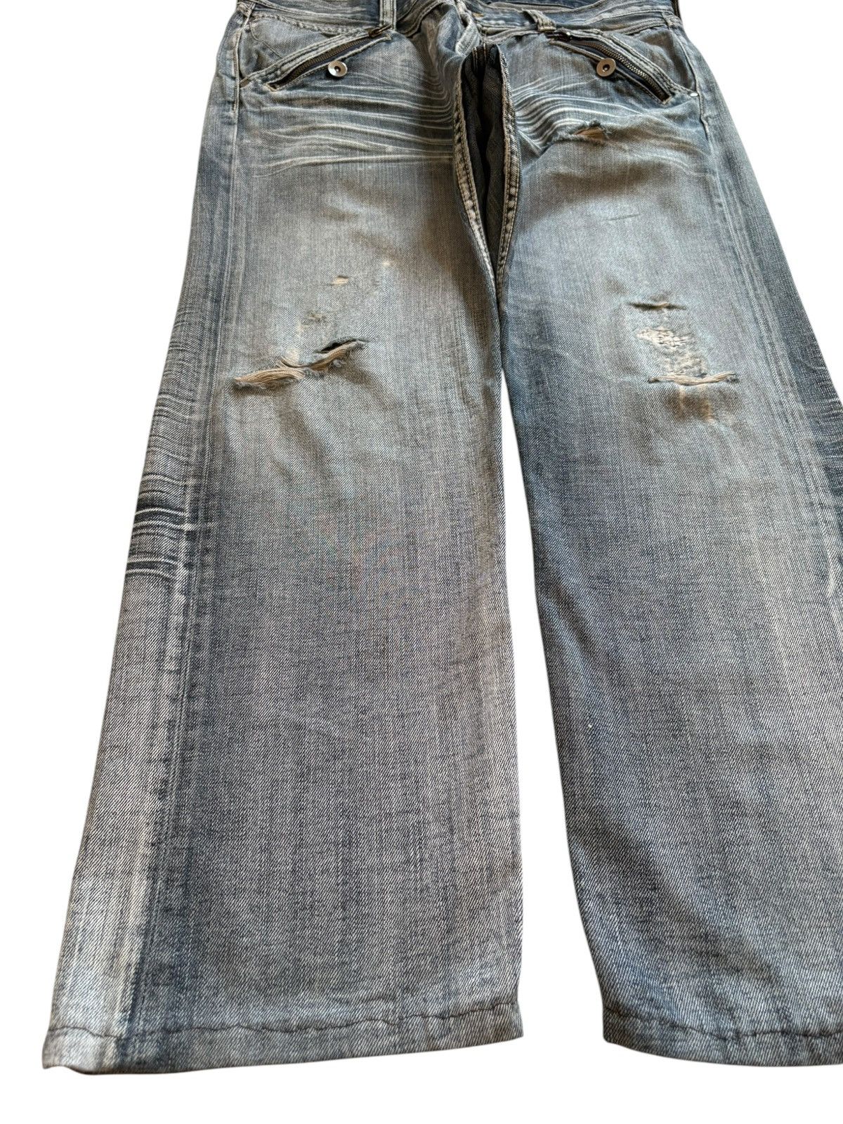 Japanese Brand Vintage Japanese Brand Tactical Distressed Loose Jeans Size US 34 / EU 50 - 6 Thumbnail
