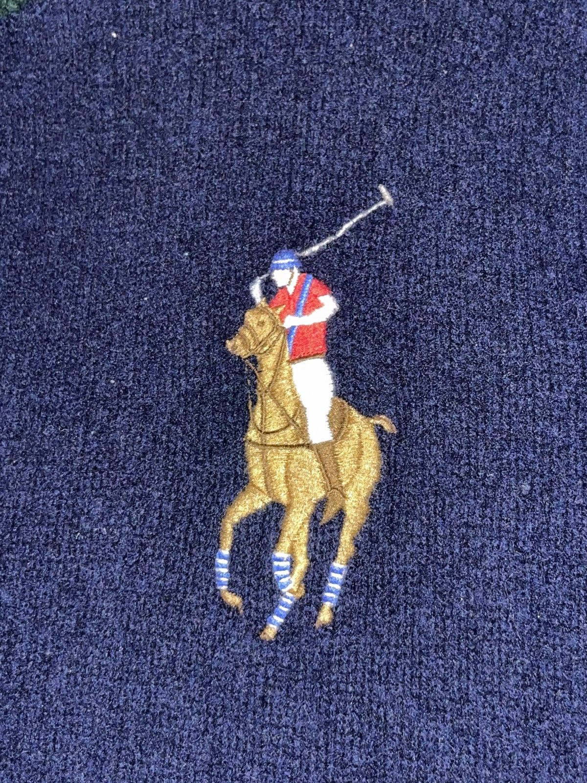 Polo Ralph Lauren × RRL Ralph Lauren × Ralph Lauren Polo Ralph Lauren Vintage Wool Sport Sweater Size US L / EU 52-54 / 3 - 3 Thumbnail