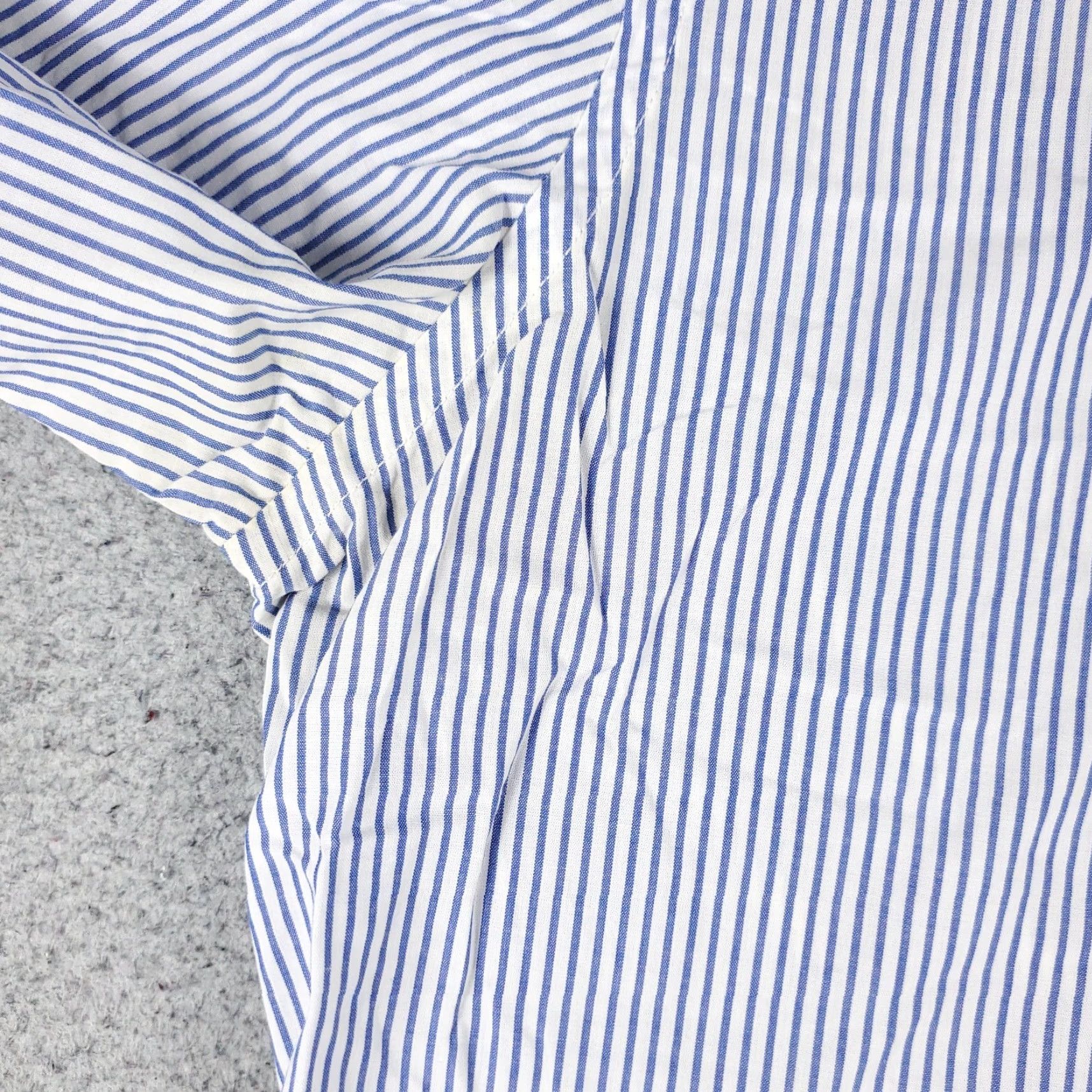 Tommy Hilfiger Tommy Hilfiger Button-Up Shirt Mens XL Blue White Striped Long Sleeve Regular Fit Size US XL / EU 56 / 4 - 3 Thumbnail