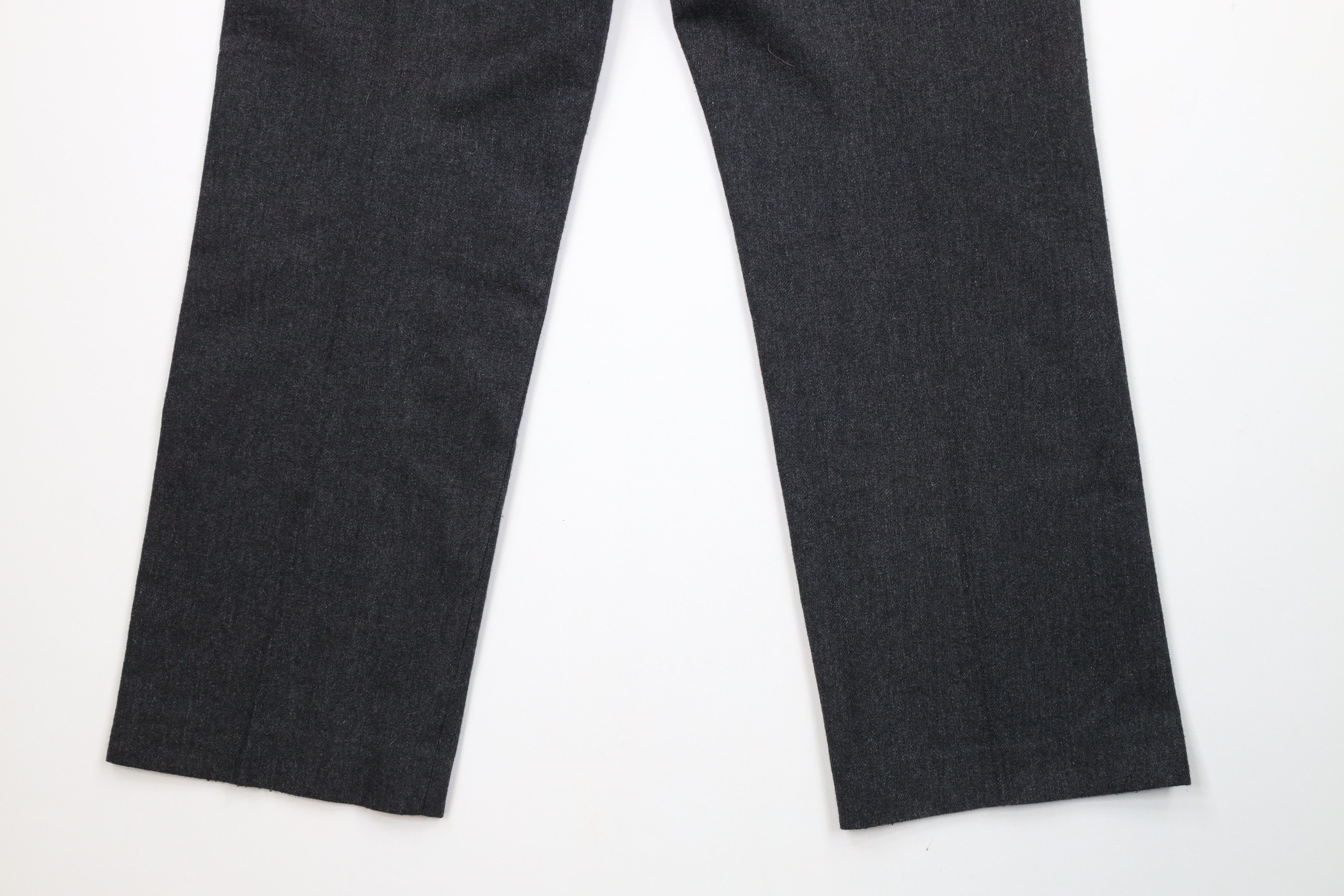 Vintage Vintage 70s Streetwear Flared Wide Leg Chino Pants Dark Gray Size US 34 / EU 50 - 13 Thumbnail