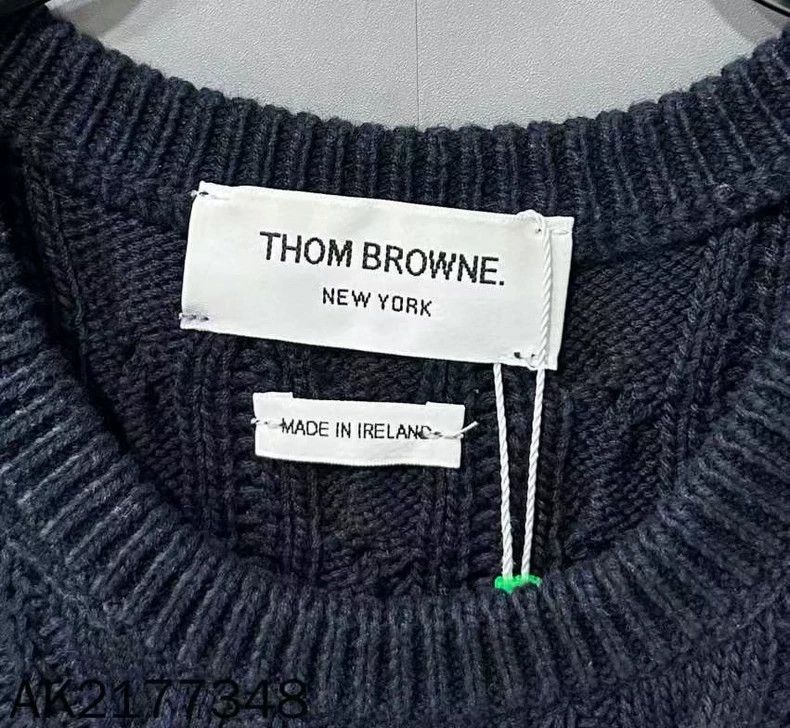Thom Browne Thom Browne Dark knitted sweater Size US M / EU 48-50 / 2 - 5 Thumbnail
