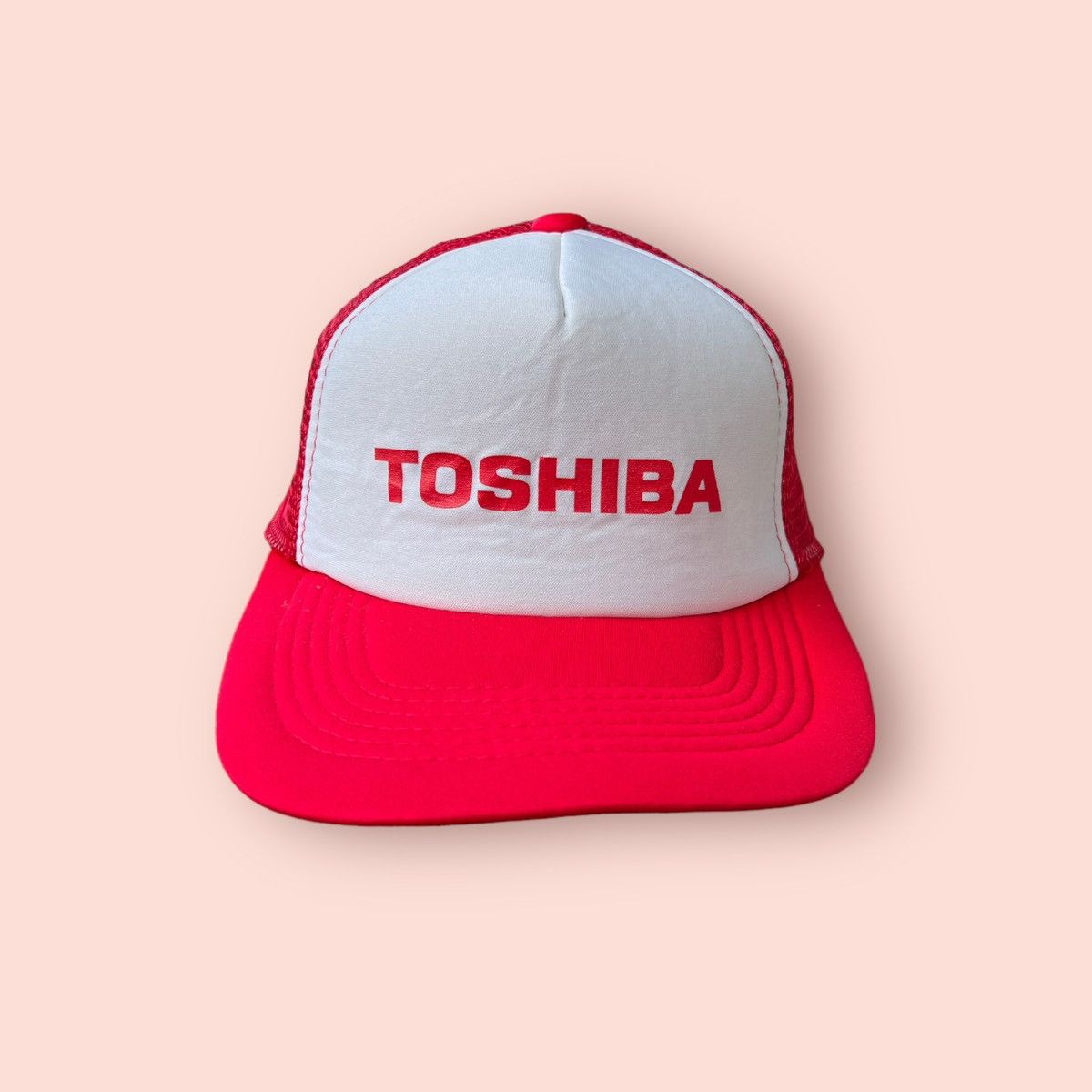 Japanese Brand × Vintage VINTAGE TOSHIBA JAPAN TRUCKER SNAPBACK CAP Size ONE SIZE - 2 Thumbnail