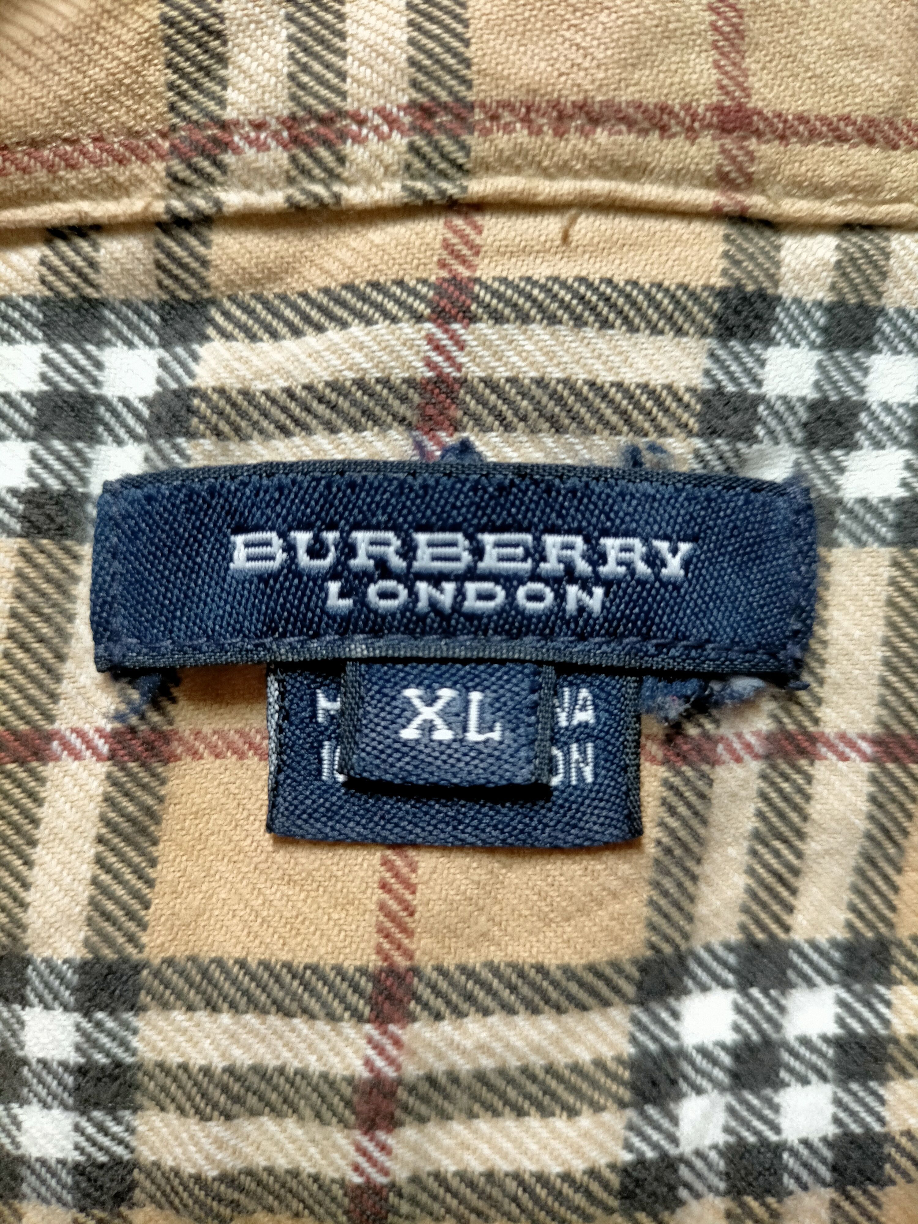 Burberry × Vintage Vintage Burberry Nova Check Shirt Button Ups Size US XL / EU 56 / 4 - 9 Thumbnail