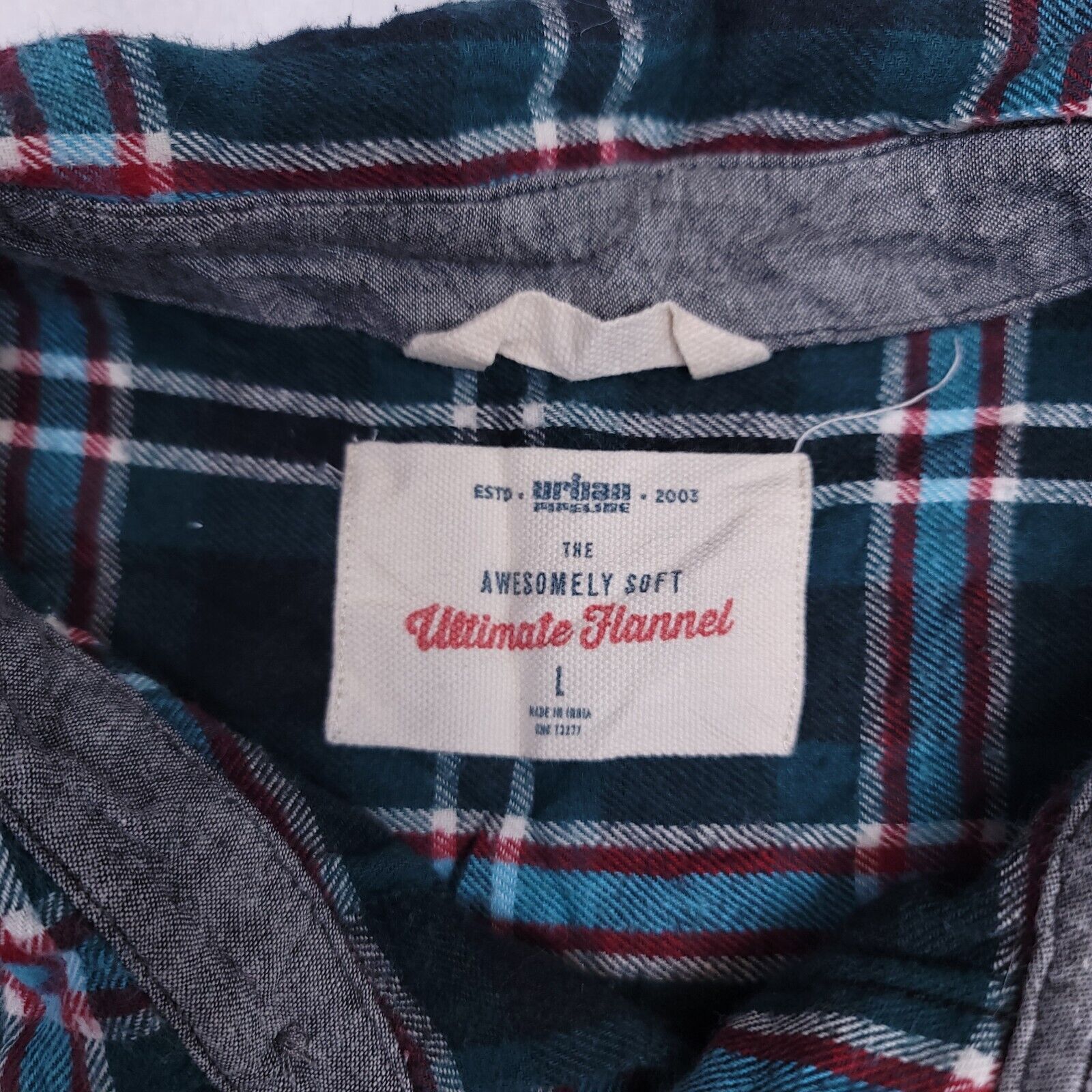 Urban Pipeline Urban Pipeline Tartan Flannel Shirt Mens Size Large L Green Size US L / EU 52-54 / 3 - 3 Thumbnail